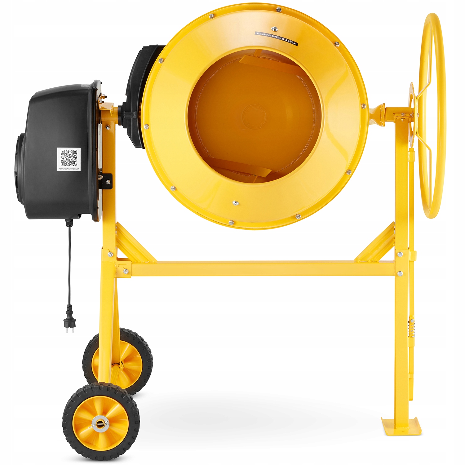 Betoniarka budowlana HIGHER mieszarka 200L 1500W 230V żeliwny wieniec — 6