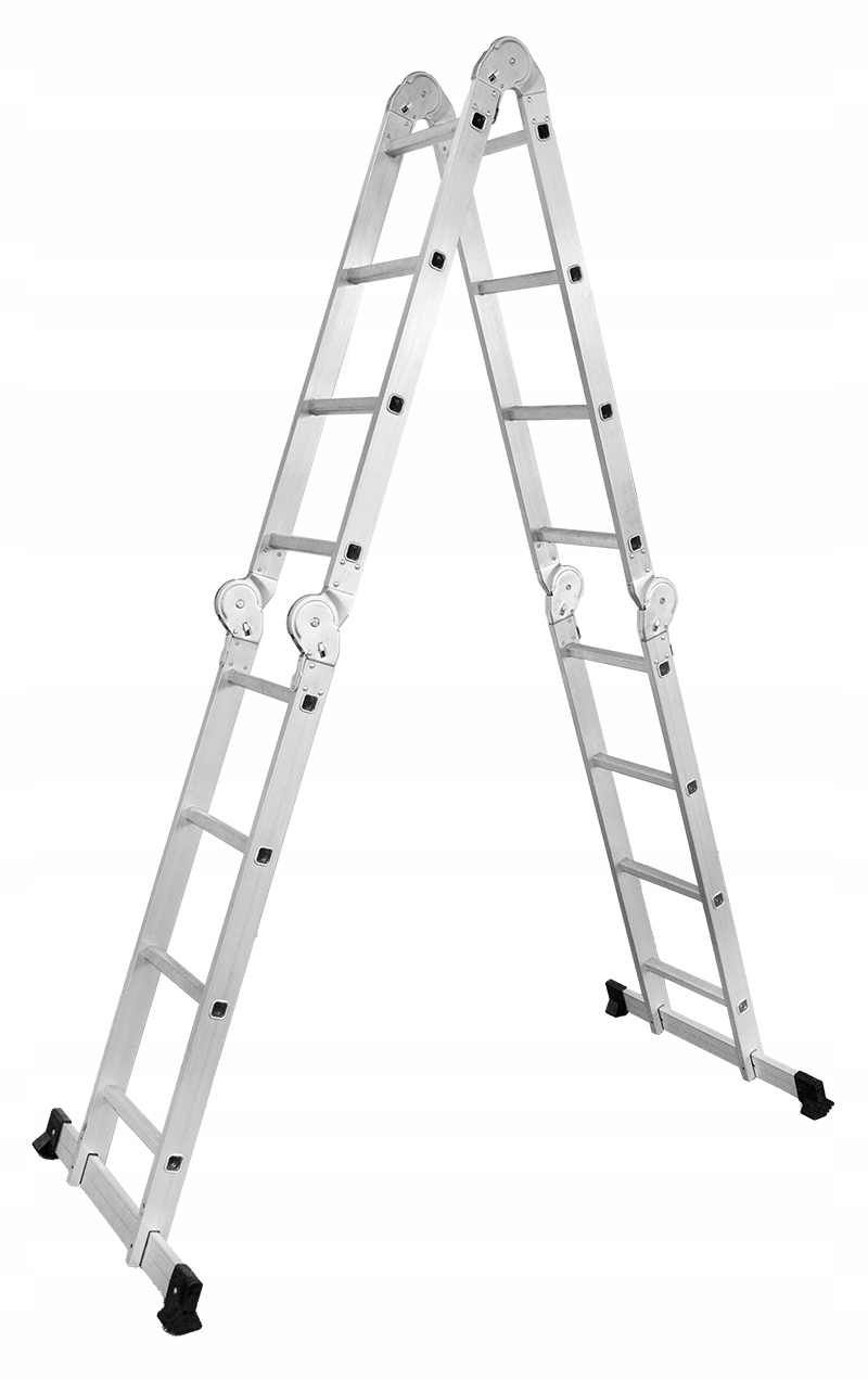 Drabina uniwersalna przegubowa składana 4x4 stopnie aluminium DRABEST