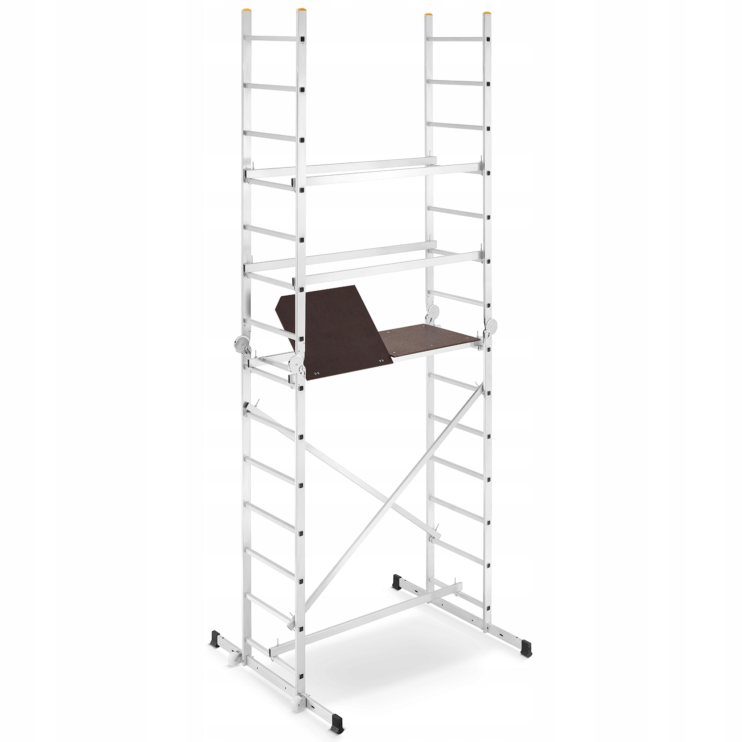 Rusztowanie aluminiowe drabinowe przegubowe jezdne HIGHER DR 2x7 4,0m 150kg — 8