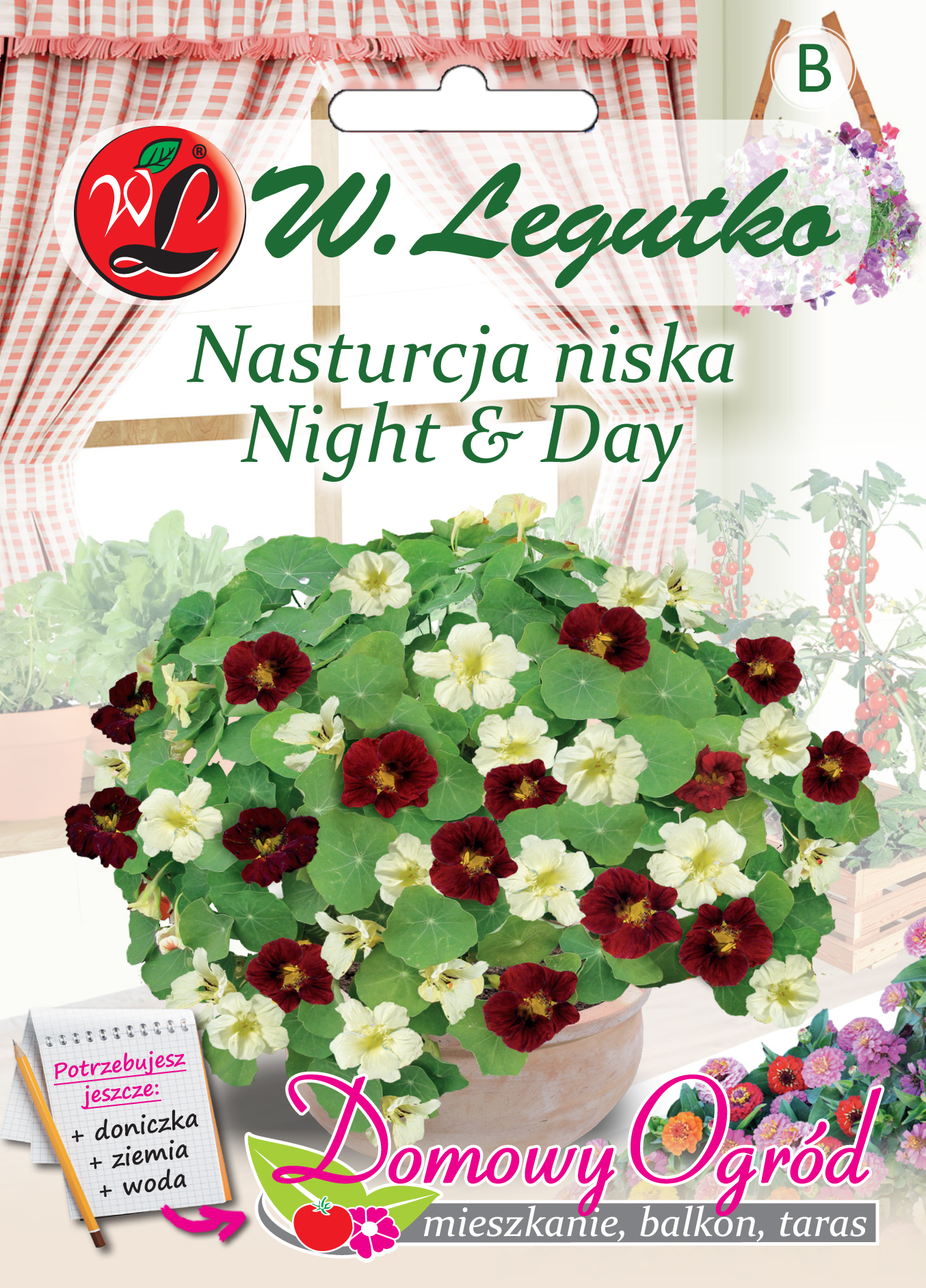 Nasiona Nasturcja niska Night & Day, 5g