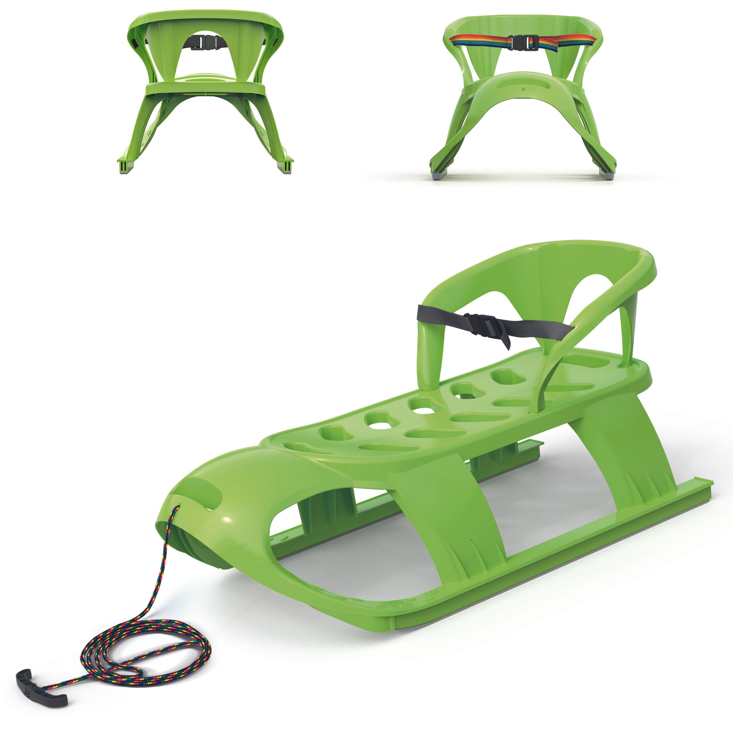 Sanki z oparciem BEZZY SEAT | Zielony — 3