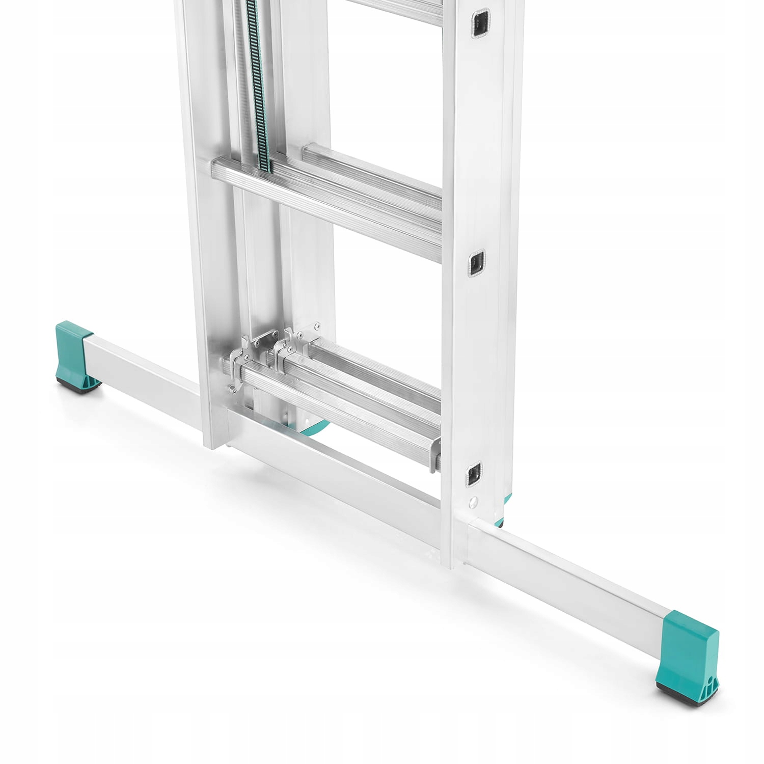 Drabina aluminiowa 3x14 wielofunkcyjna MOCNA 9,09 m uniwersalna udźwig 120 kg — 10