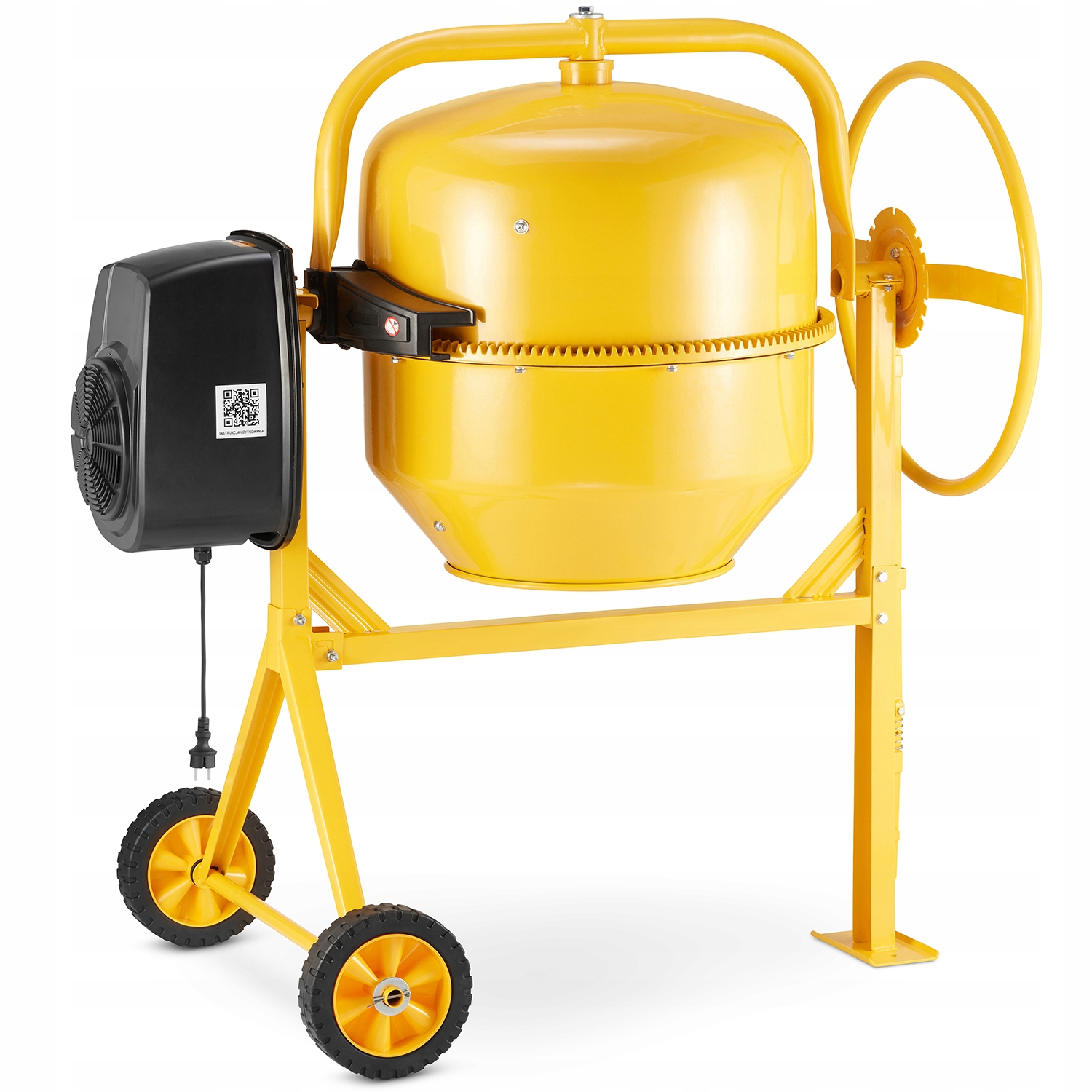 Betoniarka budowlana HIGHER mieszarka 200L 1500W 230V żeliwny wieniec — 8