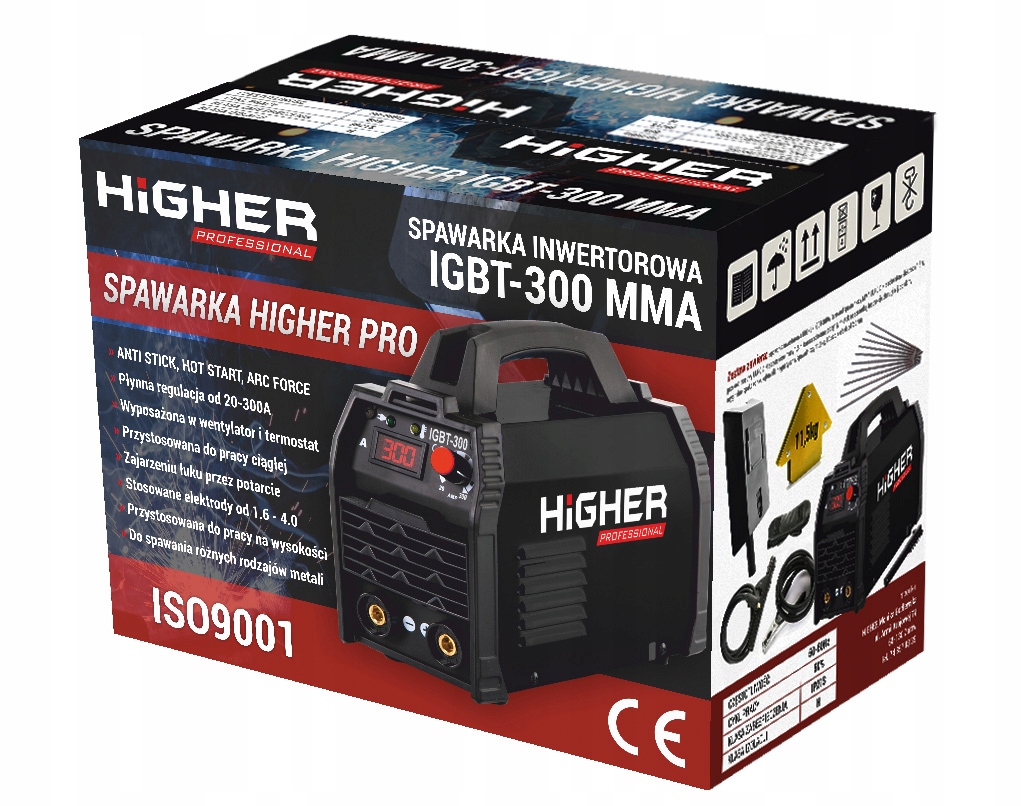 SPAWARKA INWERTOROWA HIGHER MMA 330A TIG + ZESTAW — 7