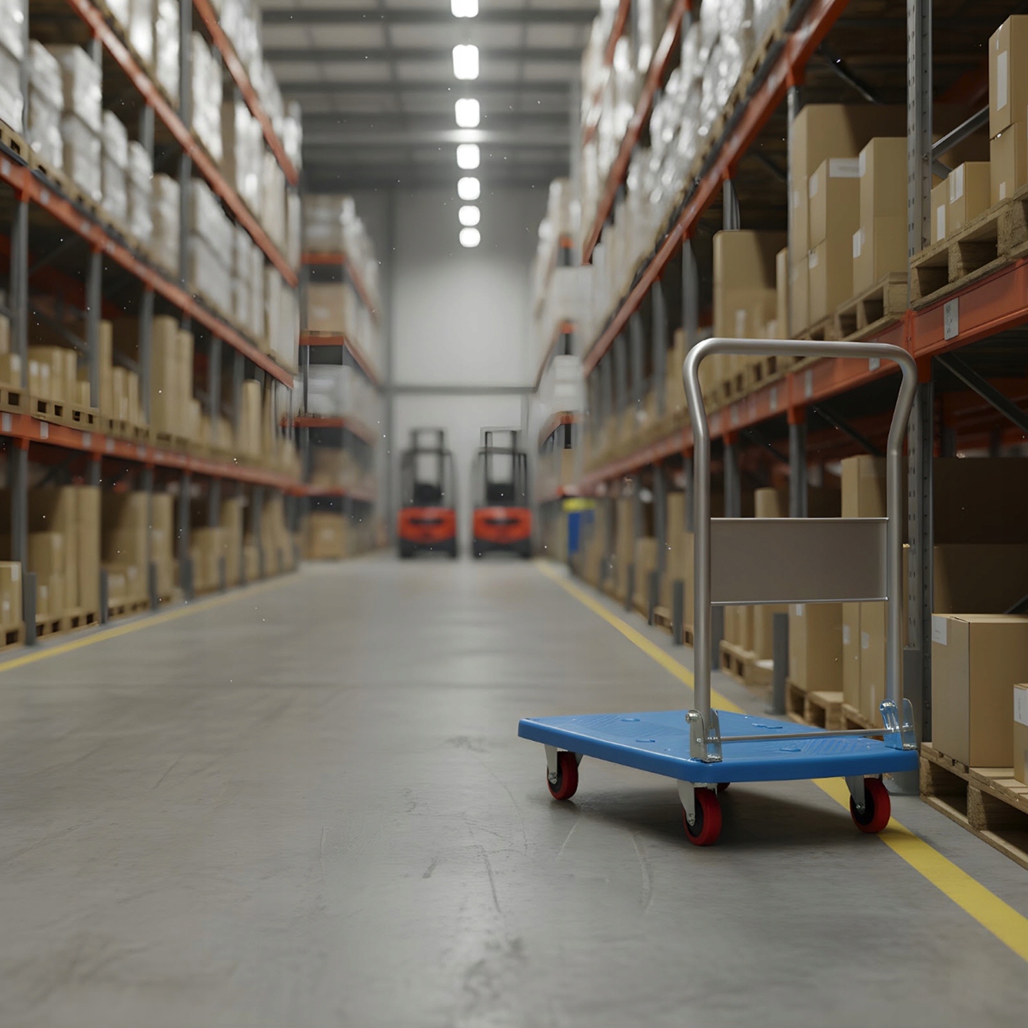 Wózek platformowy towarowy składany transportowy magazynowy HIGHER 150kg — 14