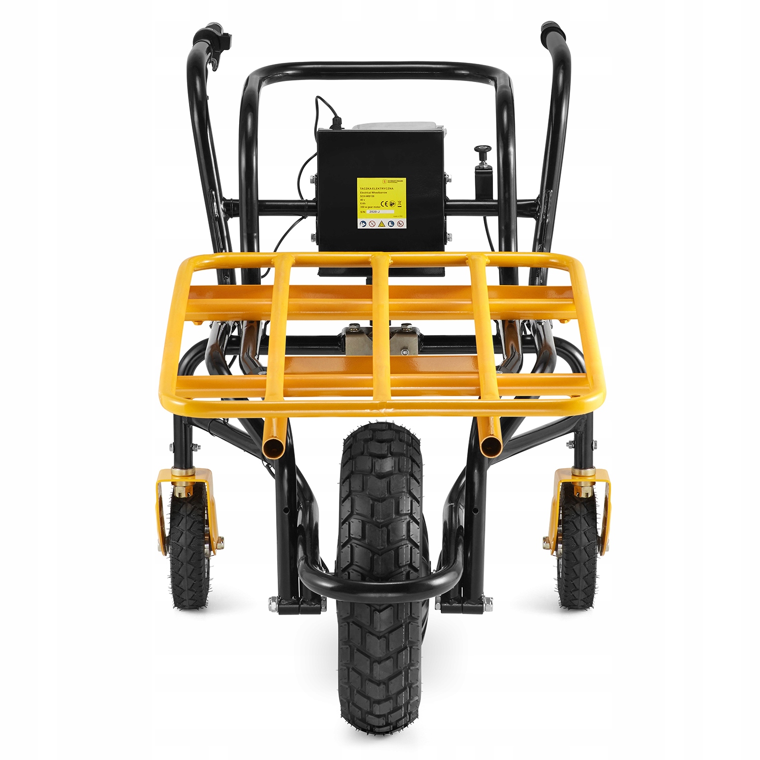 Taczka elektryczna na akumulator z napędem wozidło elektryczne 350W 150kg — 11