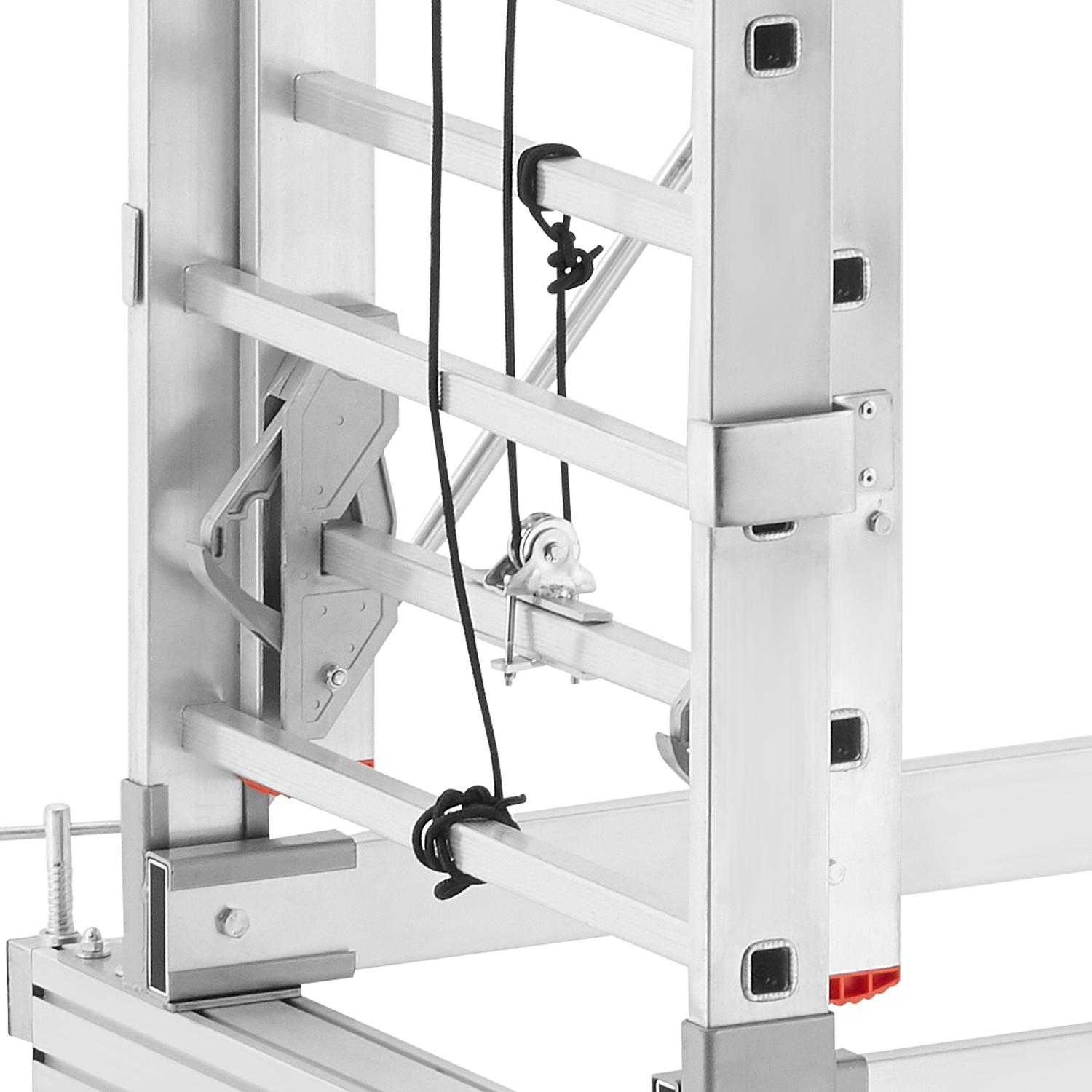 Rusztowanie aluminiowe jezdne wysuwane z linką składane HIGHER 2x9 5,3m — 9