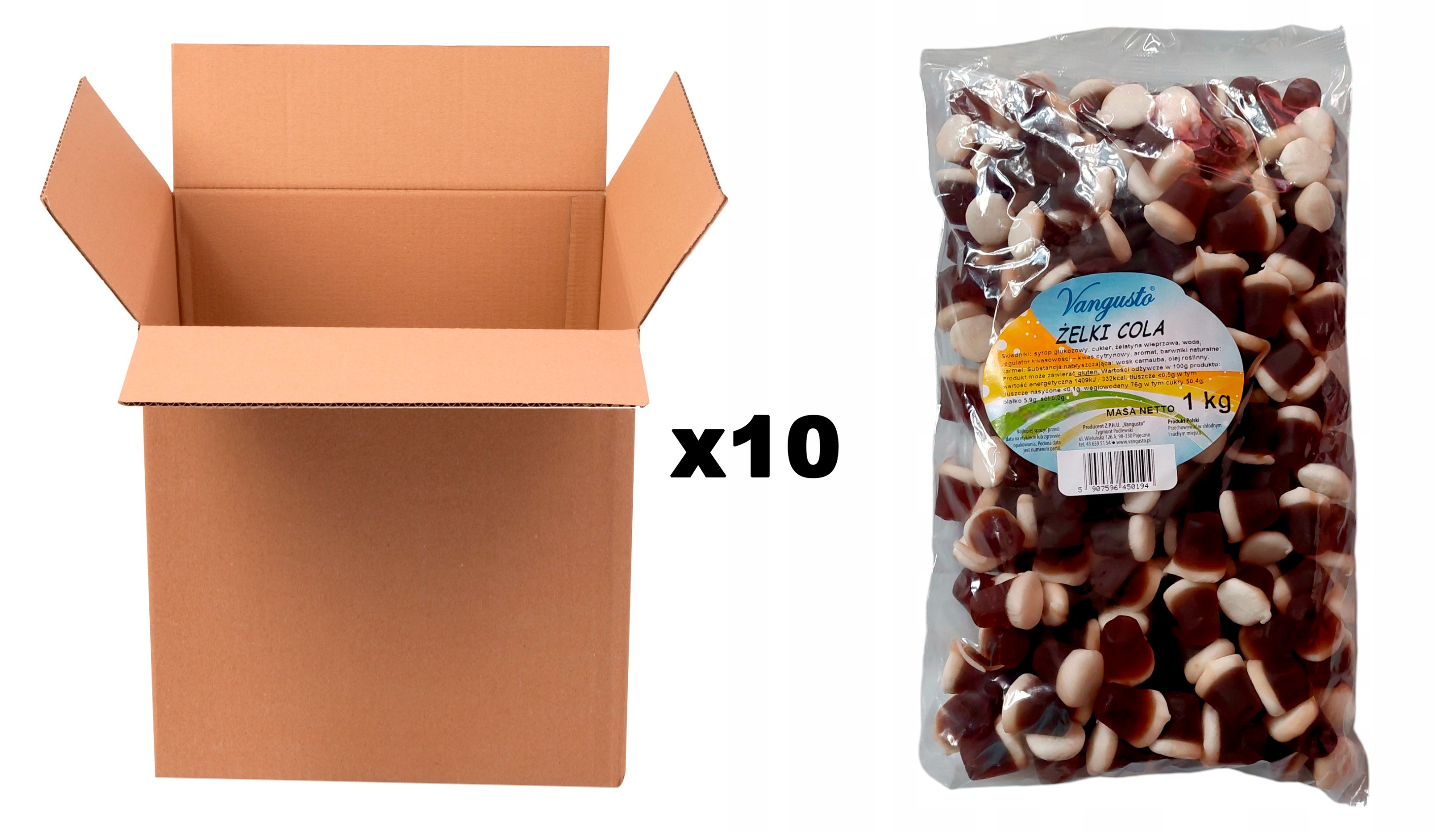 Żelki Vangusto 10x1kg Cola