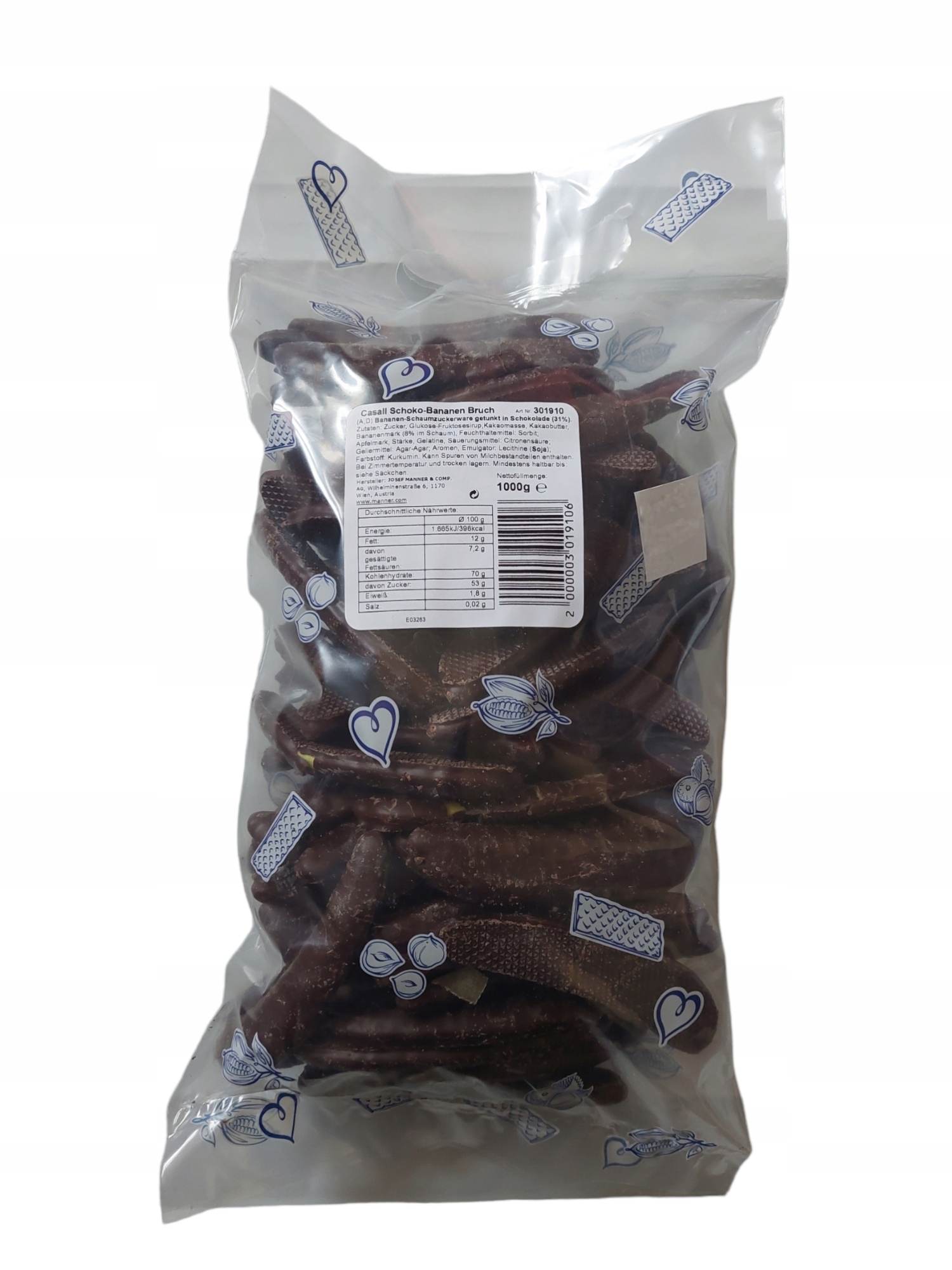 Czekolada Casali Schoko-Bananen Bruch 1kg Bananki — 2