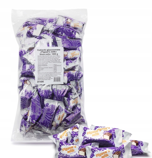 Cukierki glazurowane Pigeon's Milk KLIM 1000g Ptasie Mleczko