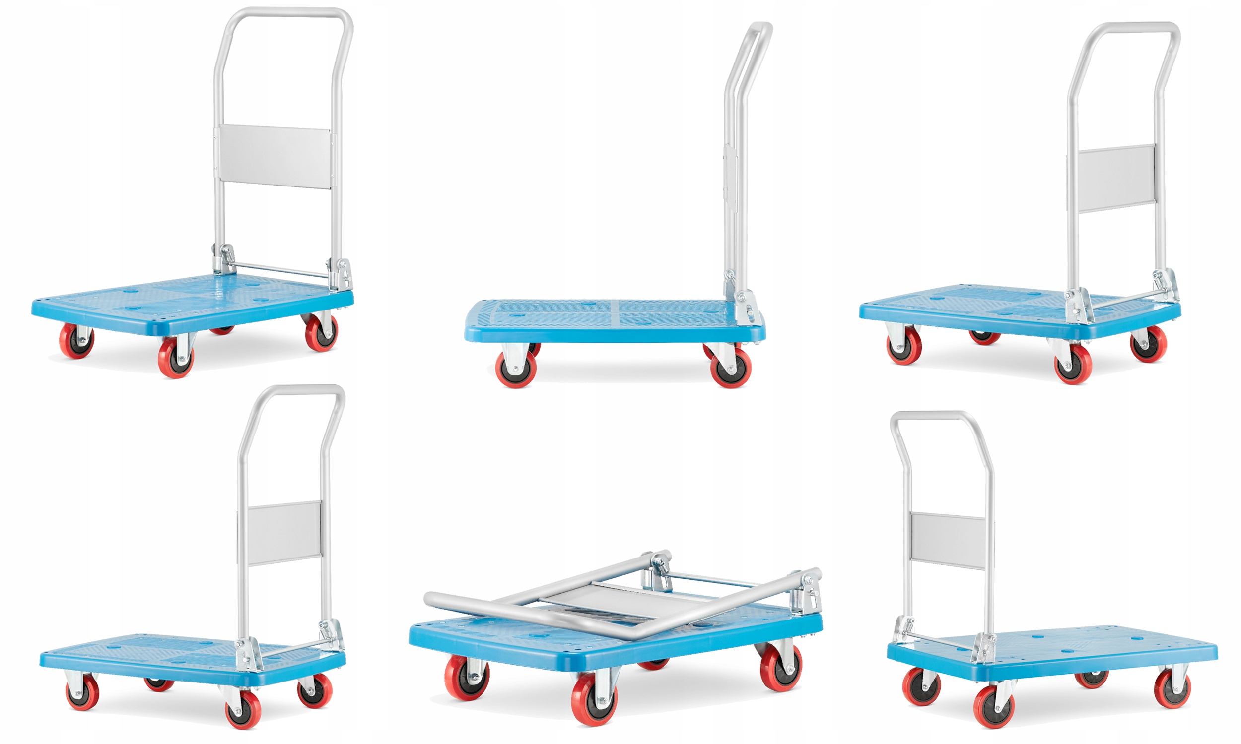 Wózek platformowy towarowy składany transportowy magazynowy HIGHER 150kg — 12