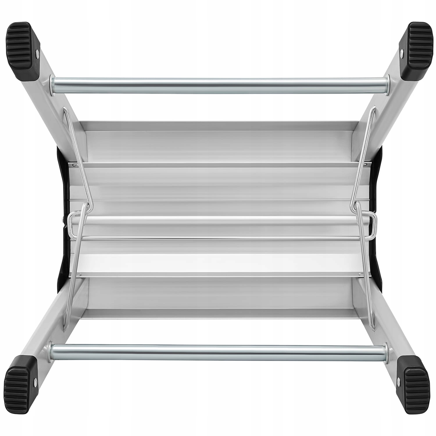Drabina aluminiowa 2x2 domowa stołek taboret schodki podnóżek HIGHER ML-401 — 7