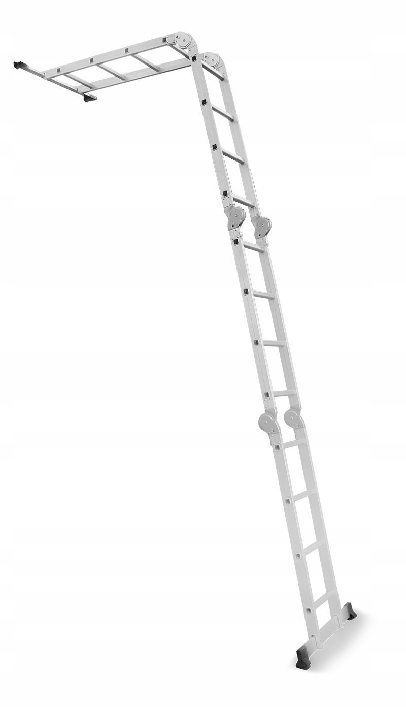 Drabina uniwersalna przegubowa składana 4x4 stopnie aluminium DRABEST — 9