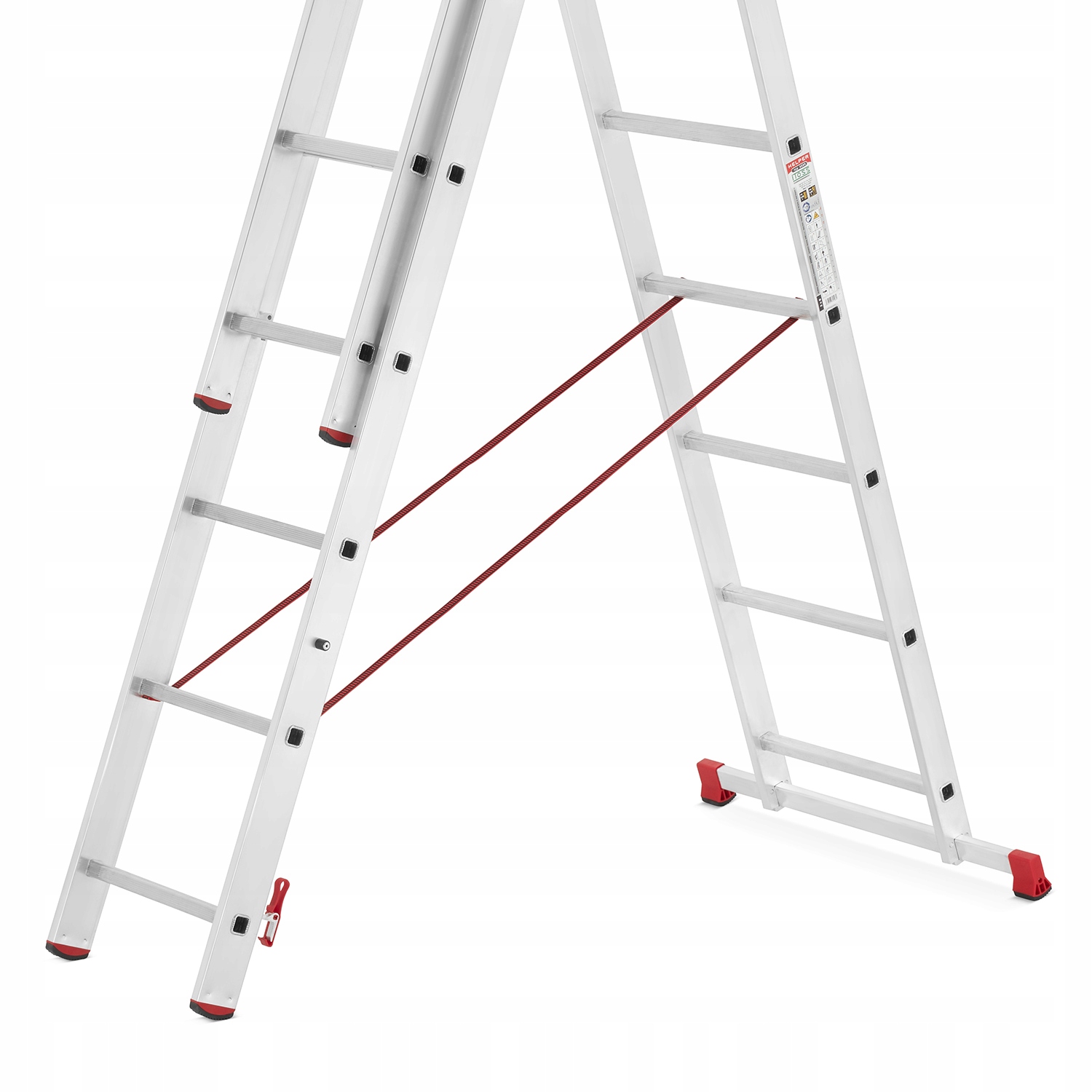 Drabina aluminiowa 3x11 PROFESJONALNA 150kg + hak + magnes KRAUSE GRATIS — 5