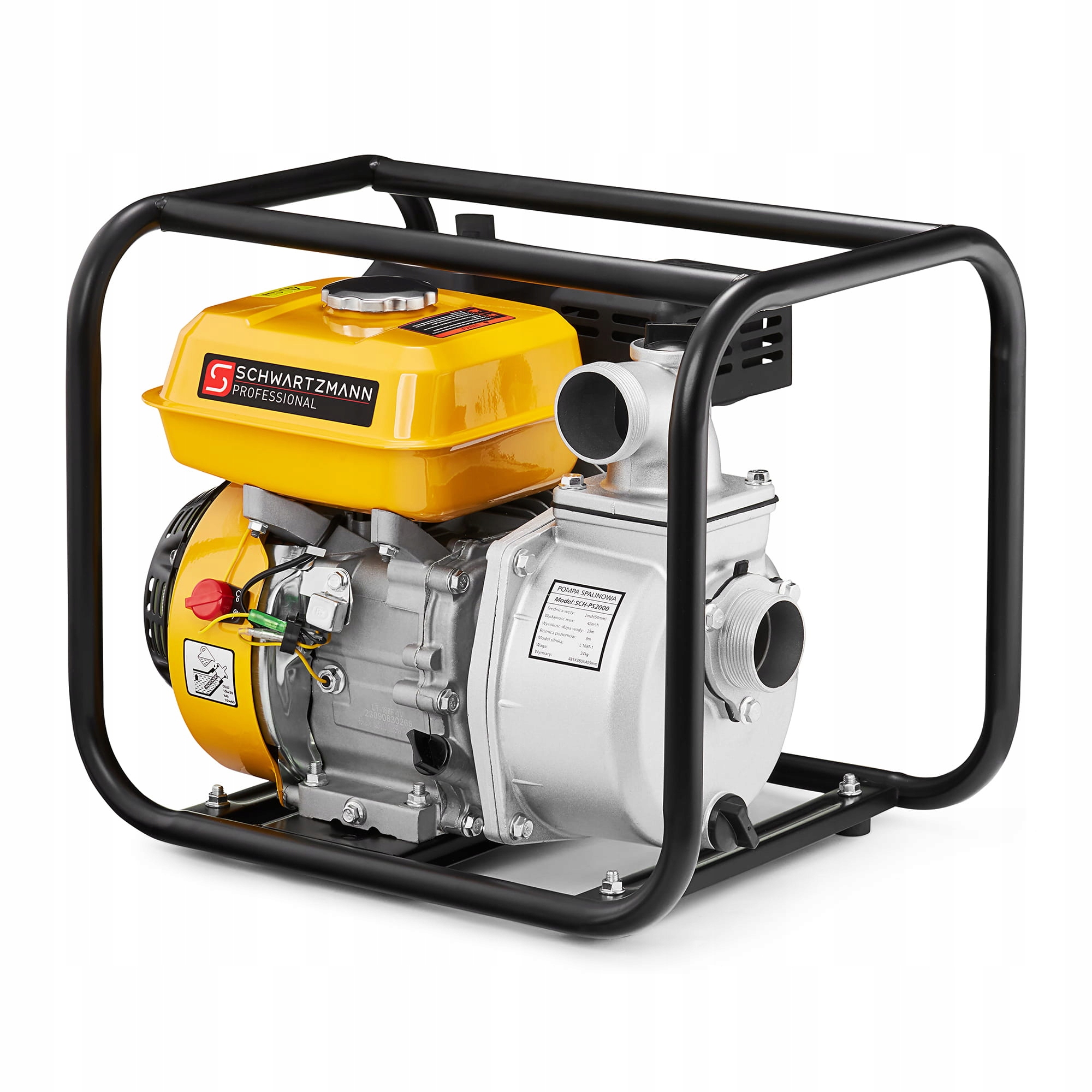 Pompa wody spalinowa motopompa SCHWARTZMANN SCH-PS2000 2 cale 42m3/h 6,5KM — 7
