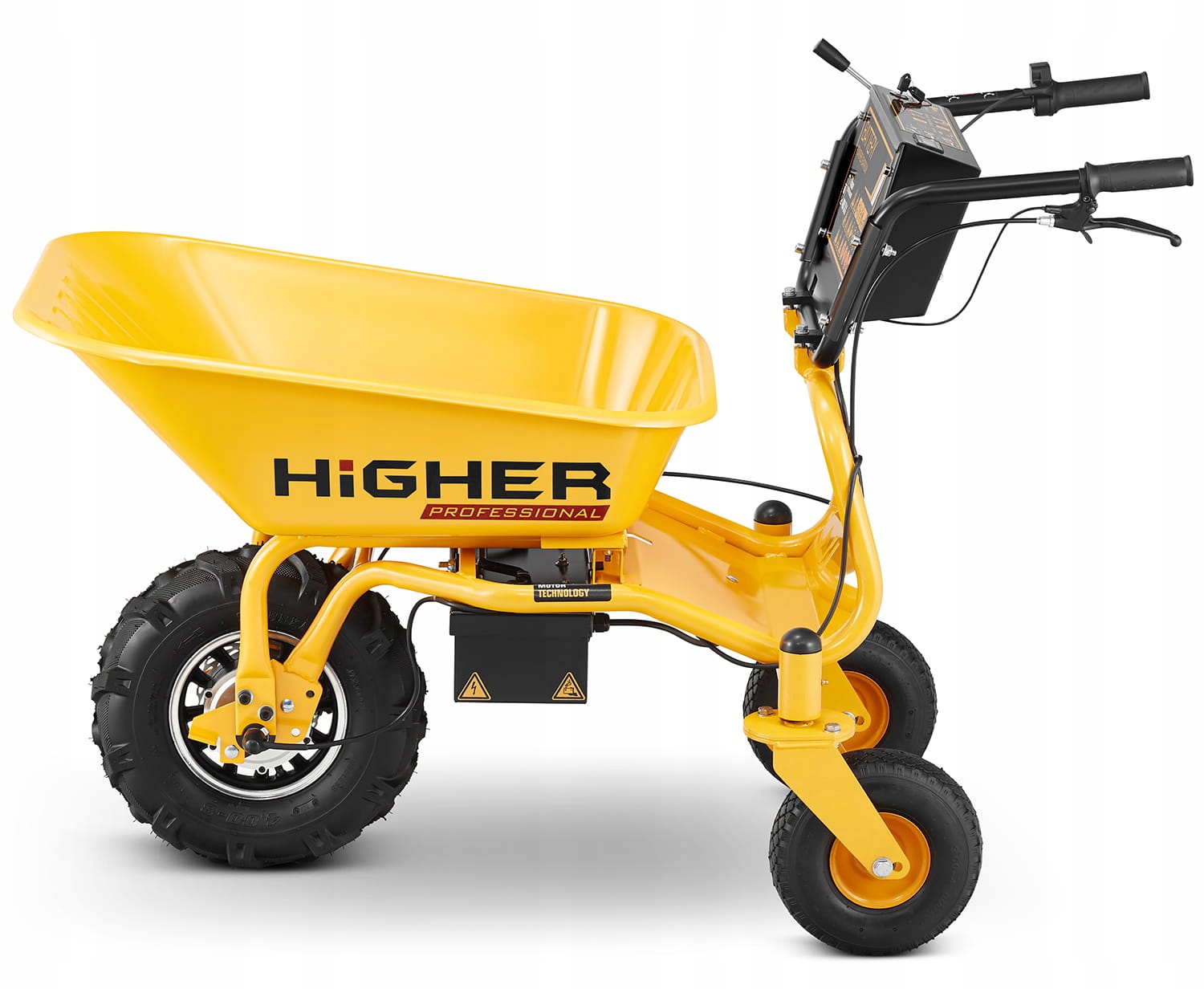 Taczka ogrodowa elektryczna budowlana wozidło HIGHER 500W 150kg 120L 48V — 11