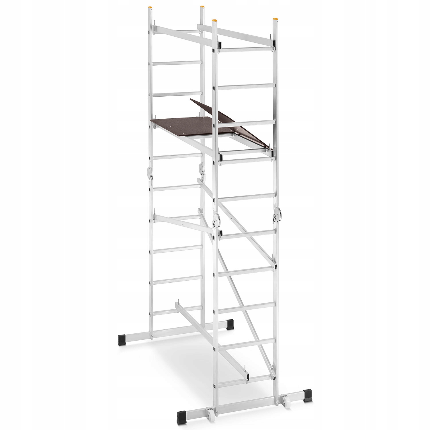 Rusztowanie aluminiowe drabinowe przegubowe jezdne HIGHER DR 2x5 4,0m 150kg — 10