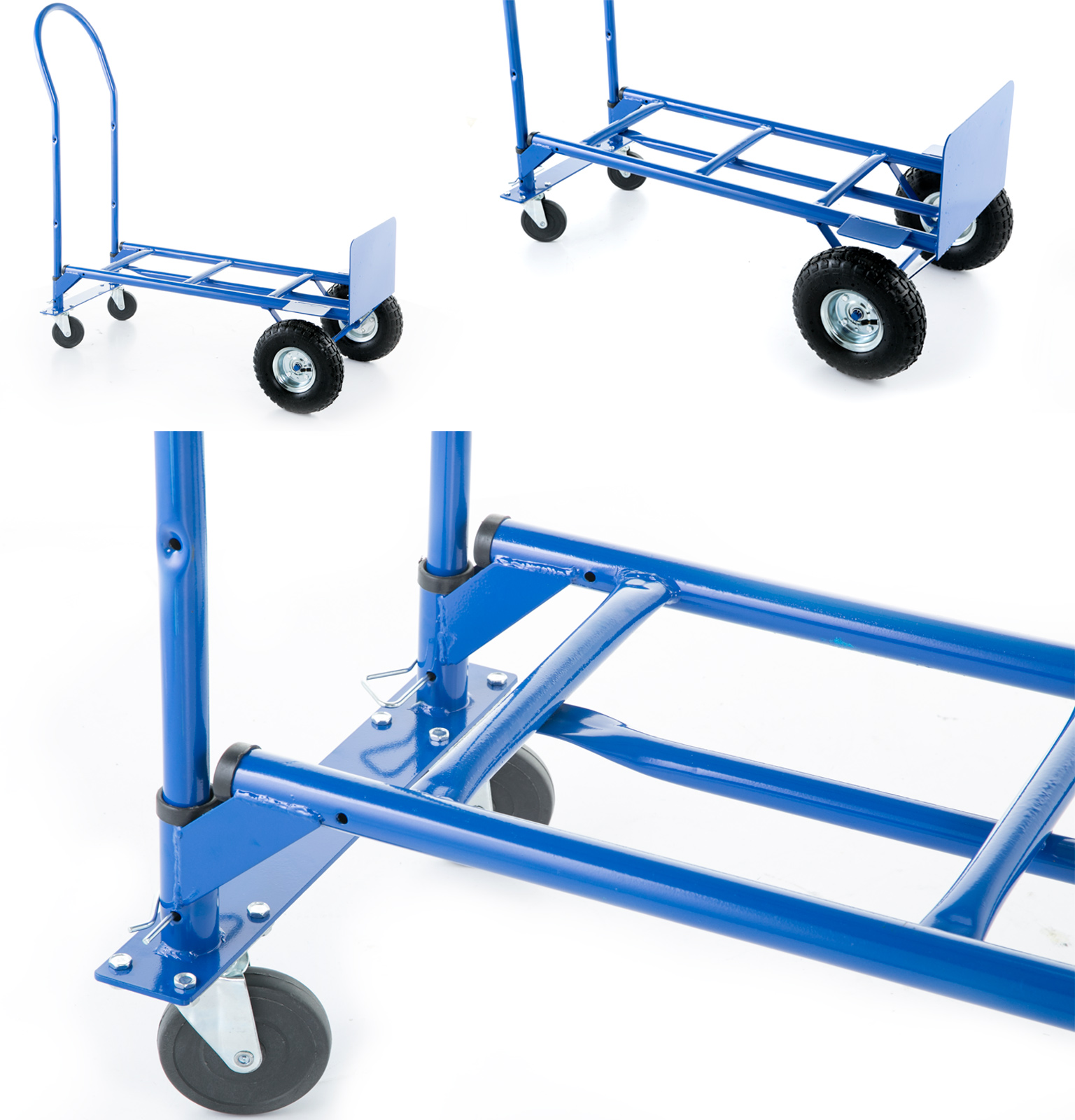 Wózek magazynowy młynarka 2w1 transportowy platformowy HIGHER 250kg — 2
