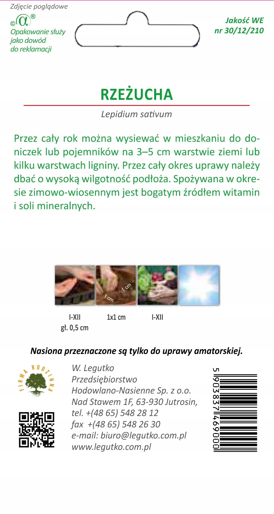 Nasiona Rzeżucha, 10g — 2