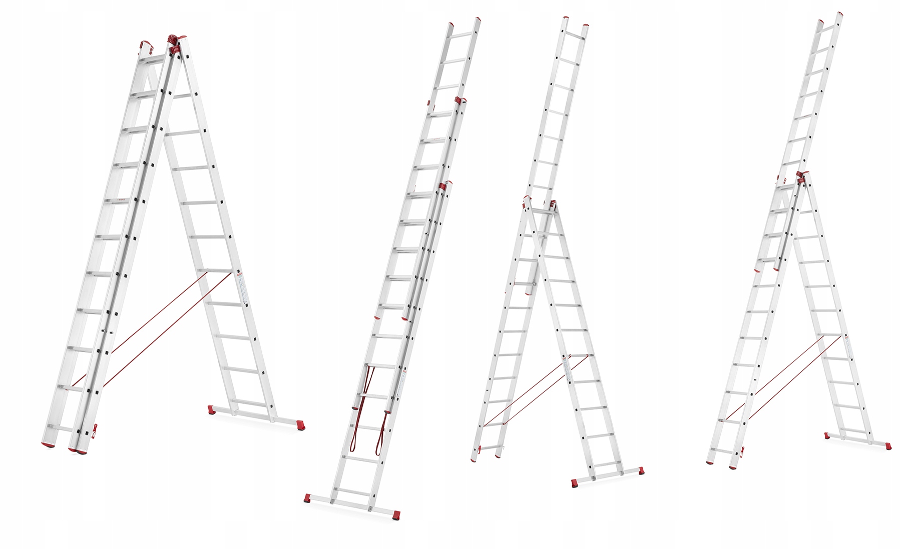 Drabina aluminiowa 3x11 PROFESJONALNA 150kg + hak + magnes KRAUSE GRATIS — 15