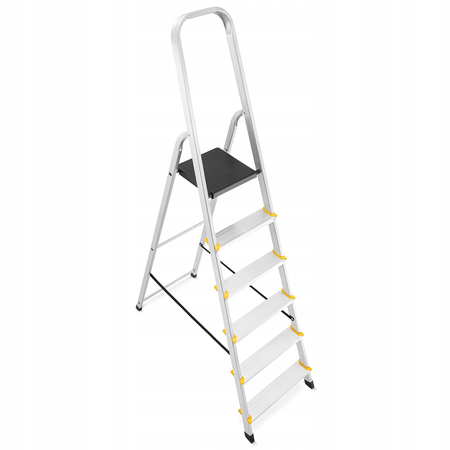 Drabina aluminiowa domowa jednostronna profesjonalna HIGHER 6 stopni 150kg — 2