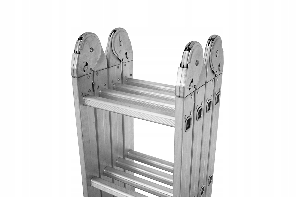 Drabina uniwersalna przegubowa składana 4x4 stopnie aluminium DRABEST — 14
