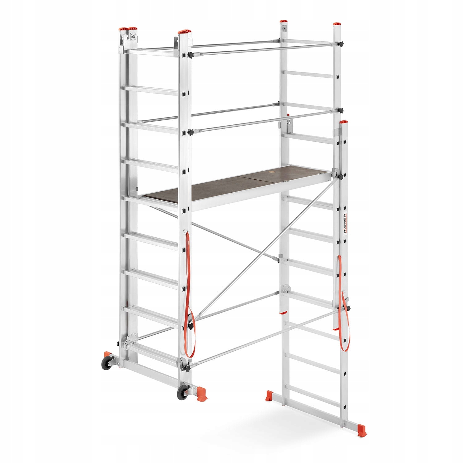 Rusztowanie aluminiowe wielofunkcyjne jezdne składane HIGHER Velly 2x9 — 8