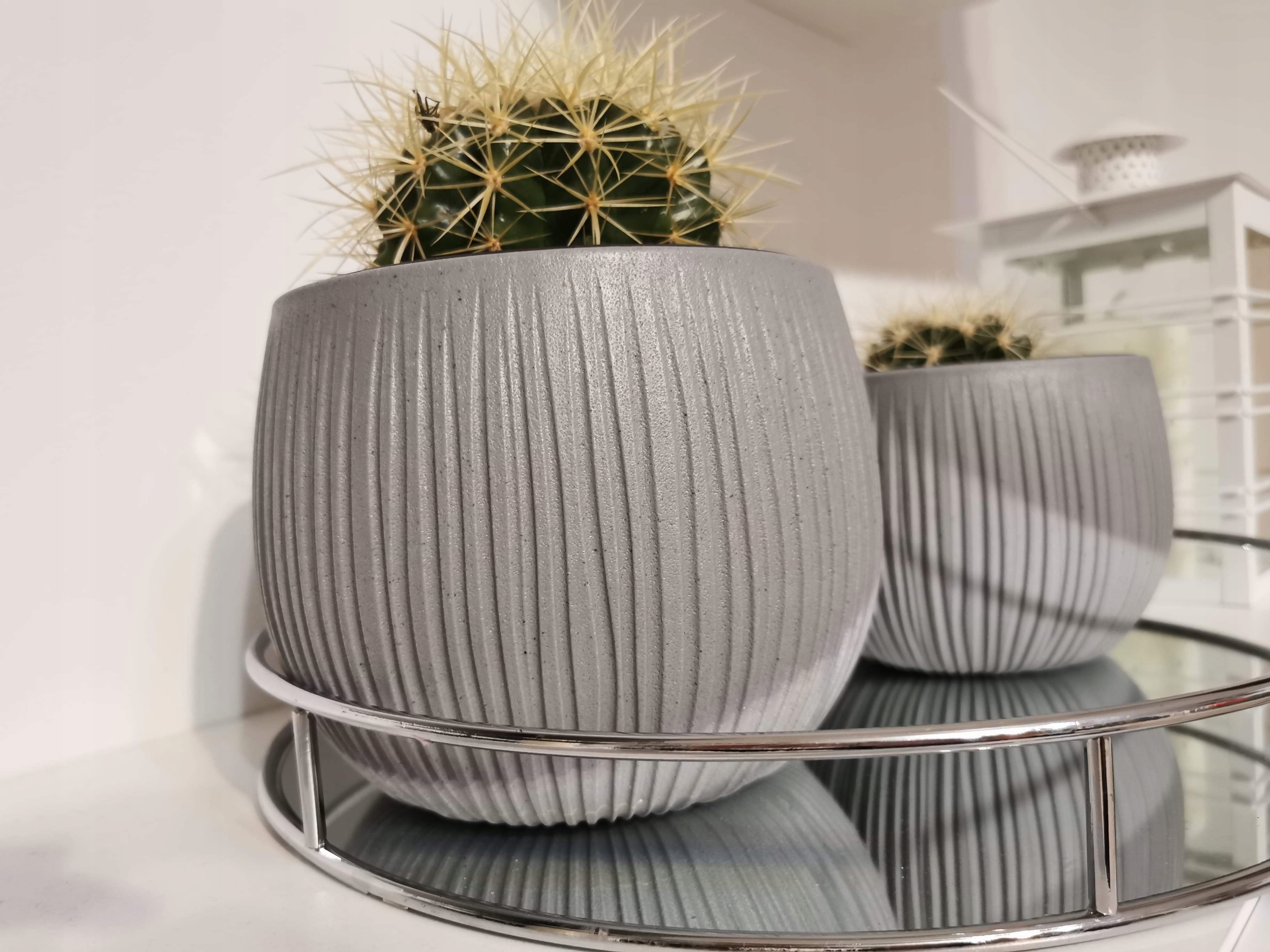 Doniczka kula Beton Bowl DKB240 z wkładem | Beton — 13