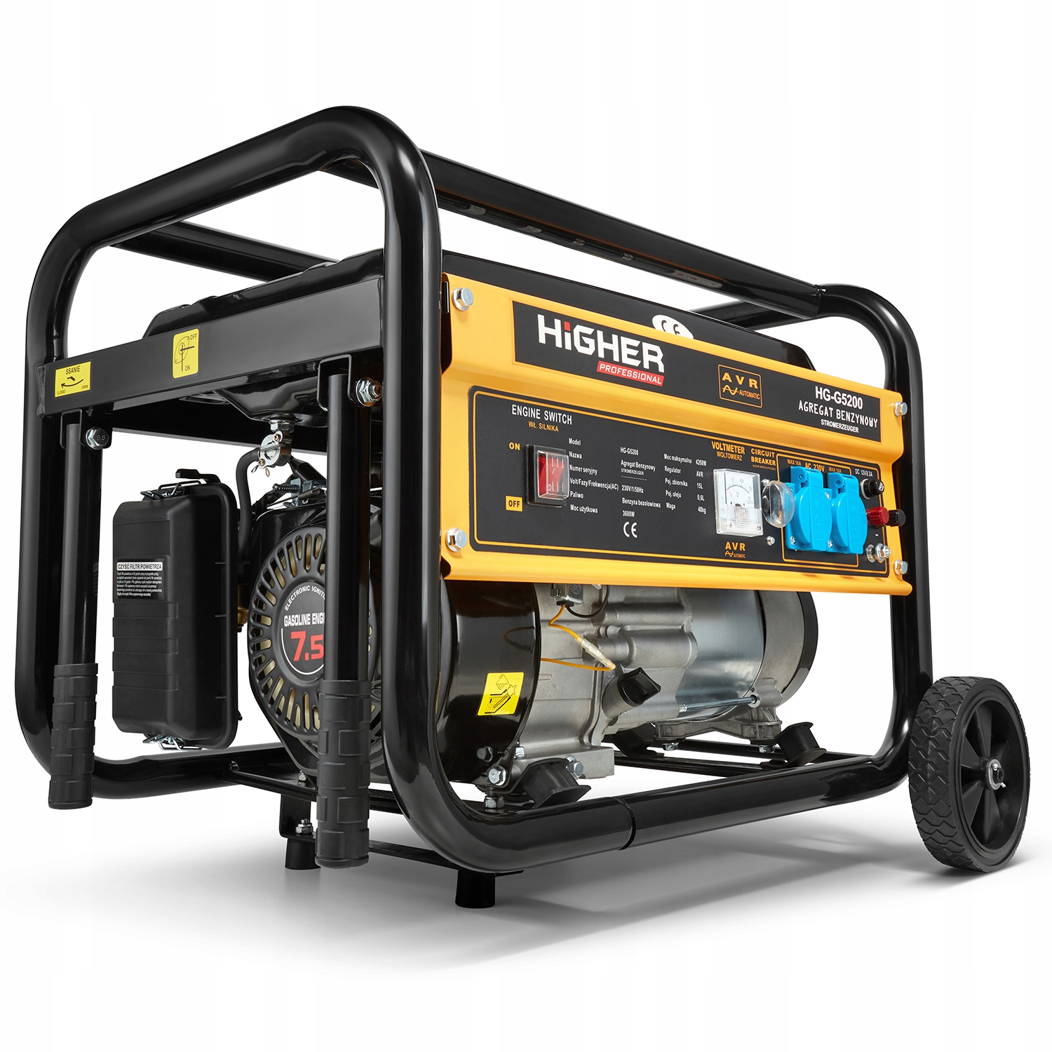 Agregat generator prądotwórczy HIGHER 4,2kW AVR — 3