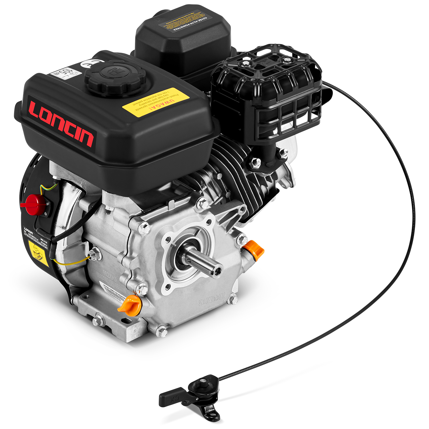 Silnik benzynowy spalinowy motor LONCIN H200 196cc 6,5KM wałek 20 mm — 4