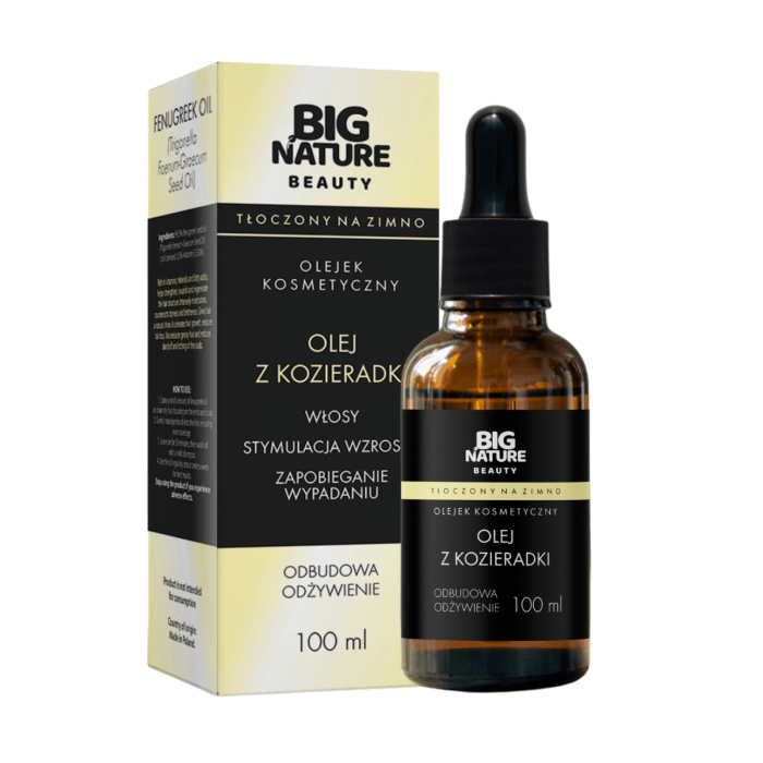 Olejek z kozieradki DO WŁOSÓW regeneracja odżywka wzmocnienie 100ml - BIG NATURE BEAUTY — 2