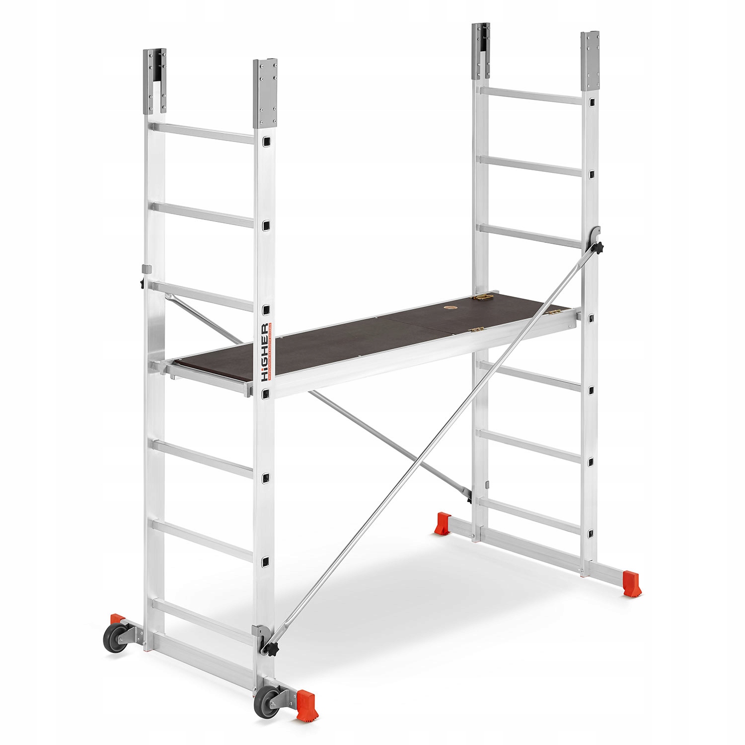 Rusztowanie aluminiowe jezdne drabinowe HIGHER Addy wysokośc robocza 4,70m — 15