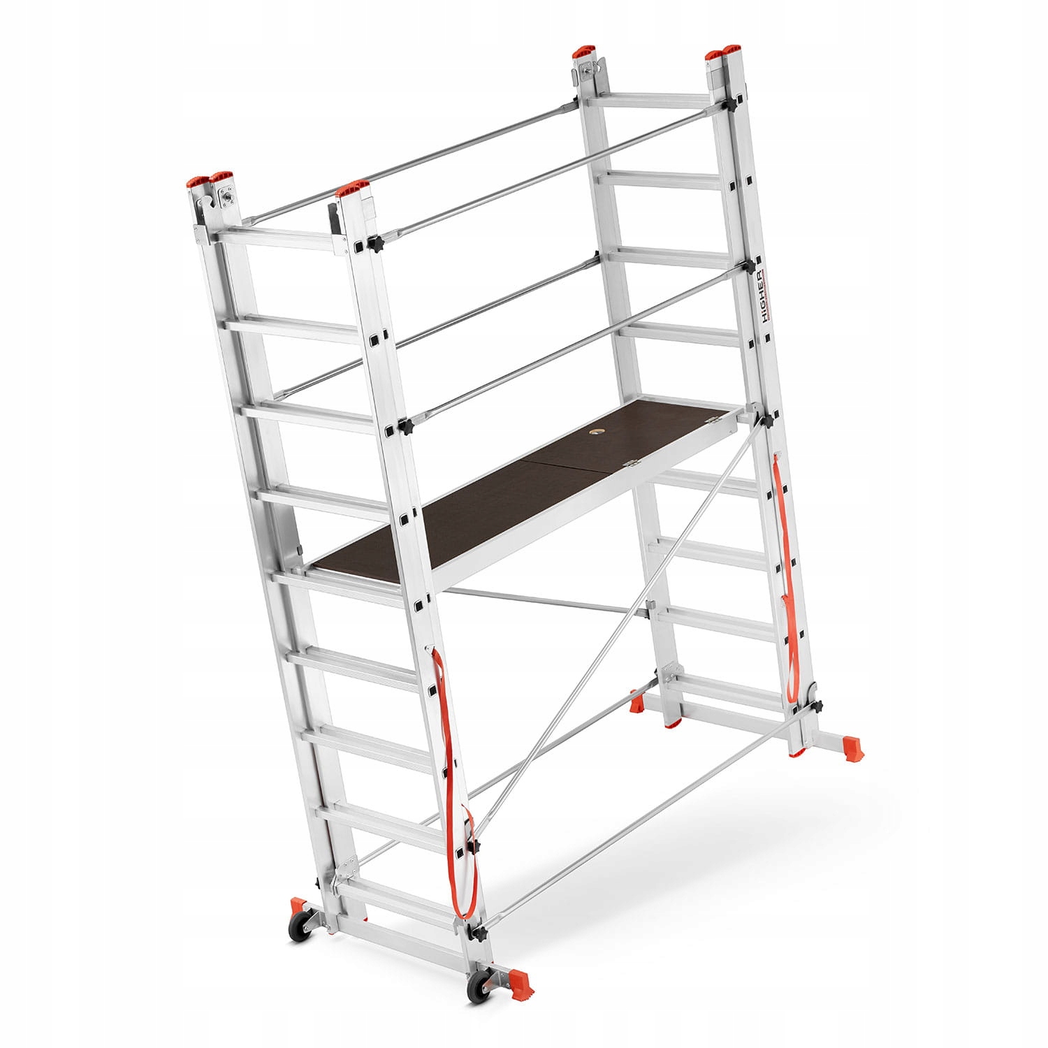 Rusztowanie aluminiowe wielofunkcyjne jezdne składane HIGHER Velly 2x7 — 14