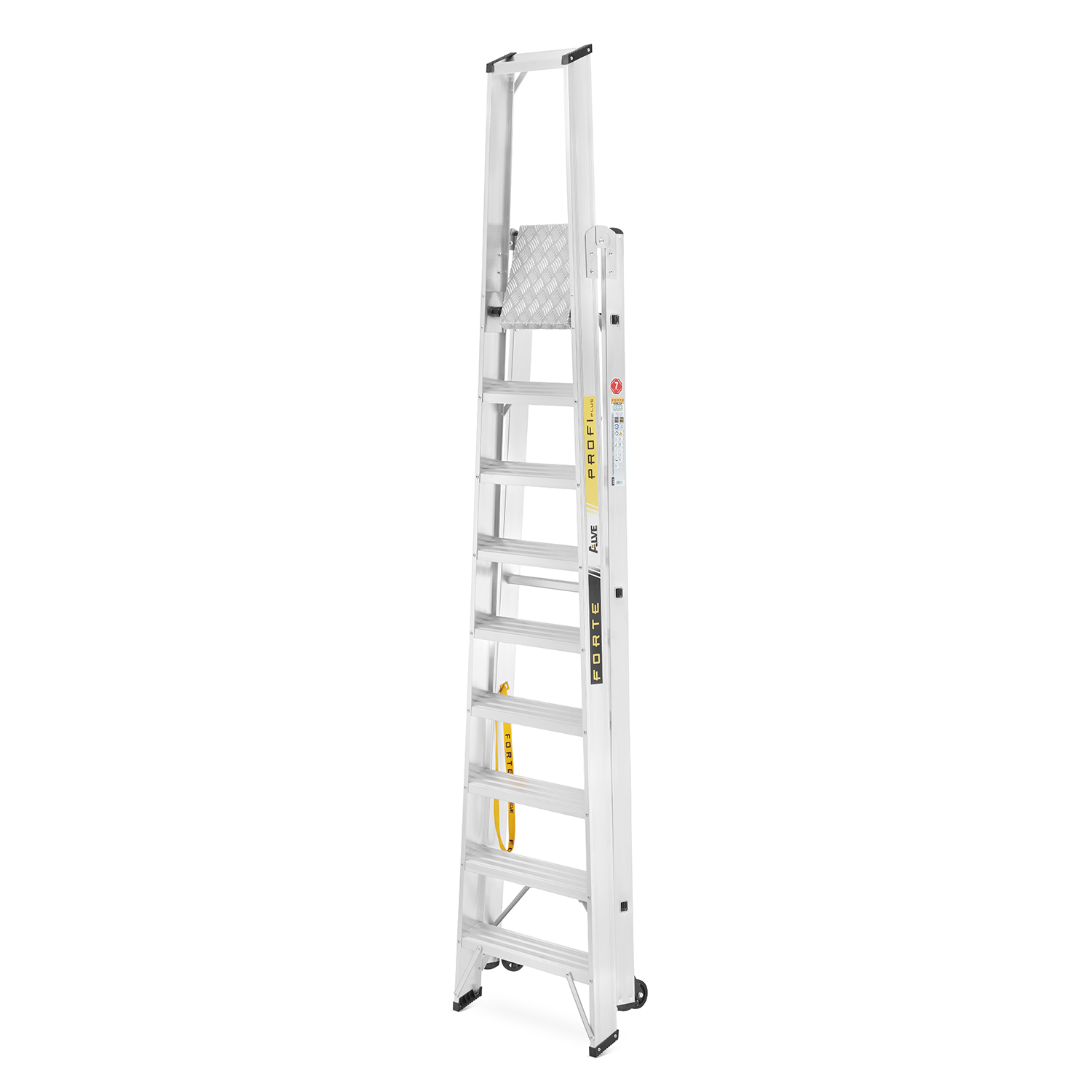 Drabina magazynowa podest roboczy ALOSS 9309 3,90m — 5