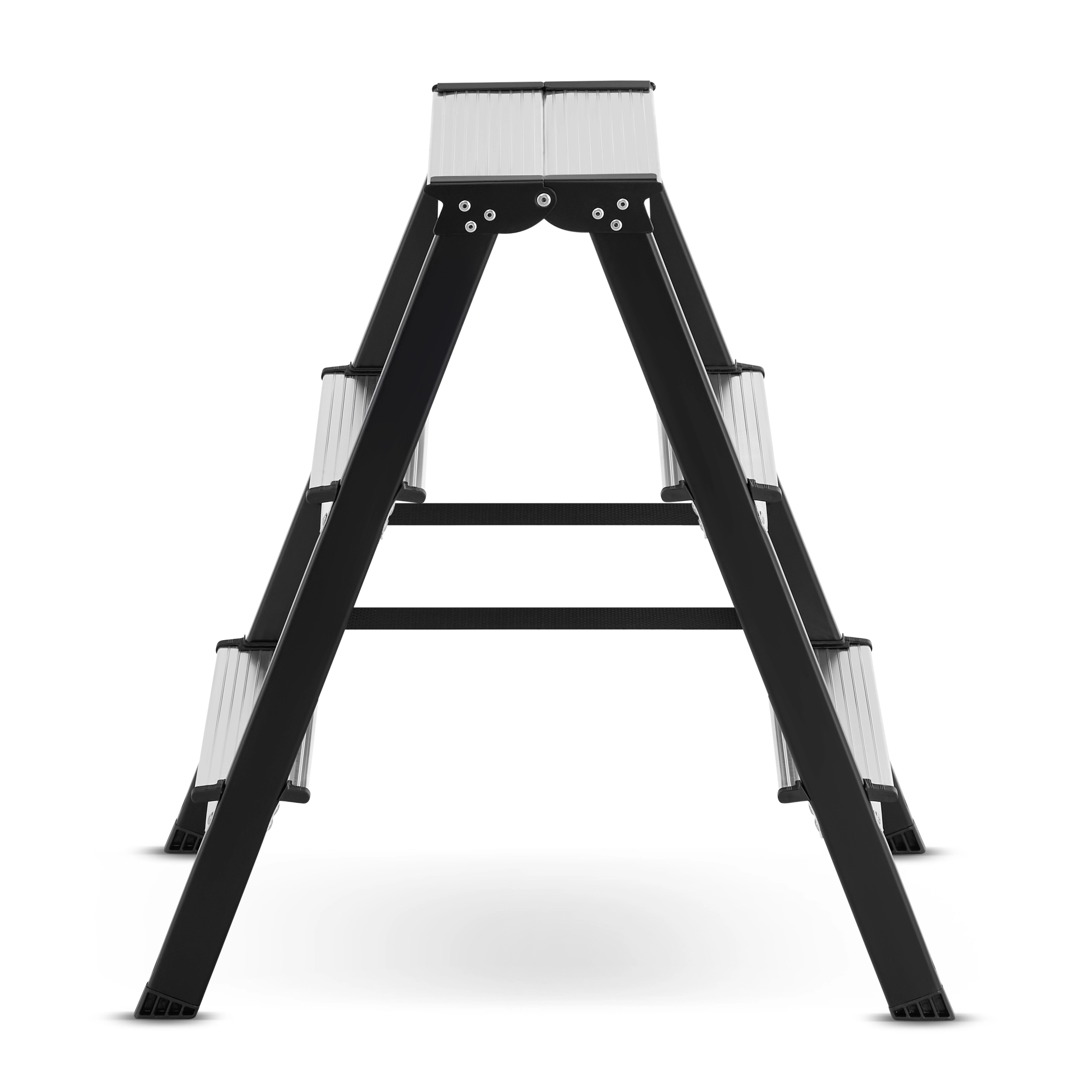 Drabina domowa stalowa dwustronna składana HIGHER 2x3 stopnie 150kg — 3
