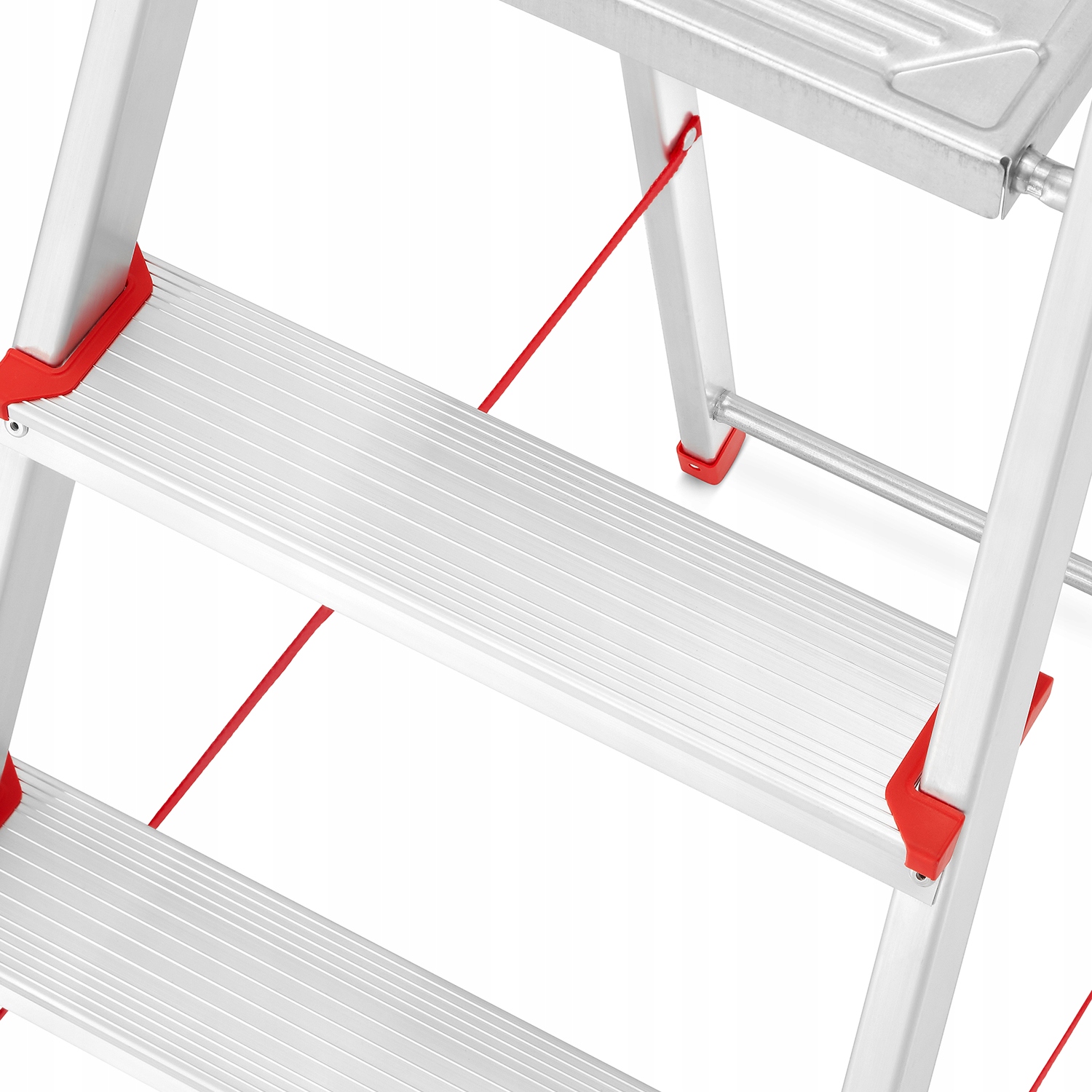 DRABINA domowa 8 stopniowa aluminiowa HIGHER — 12