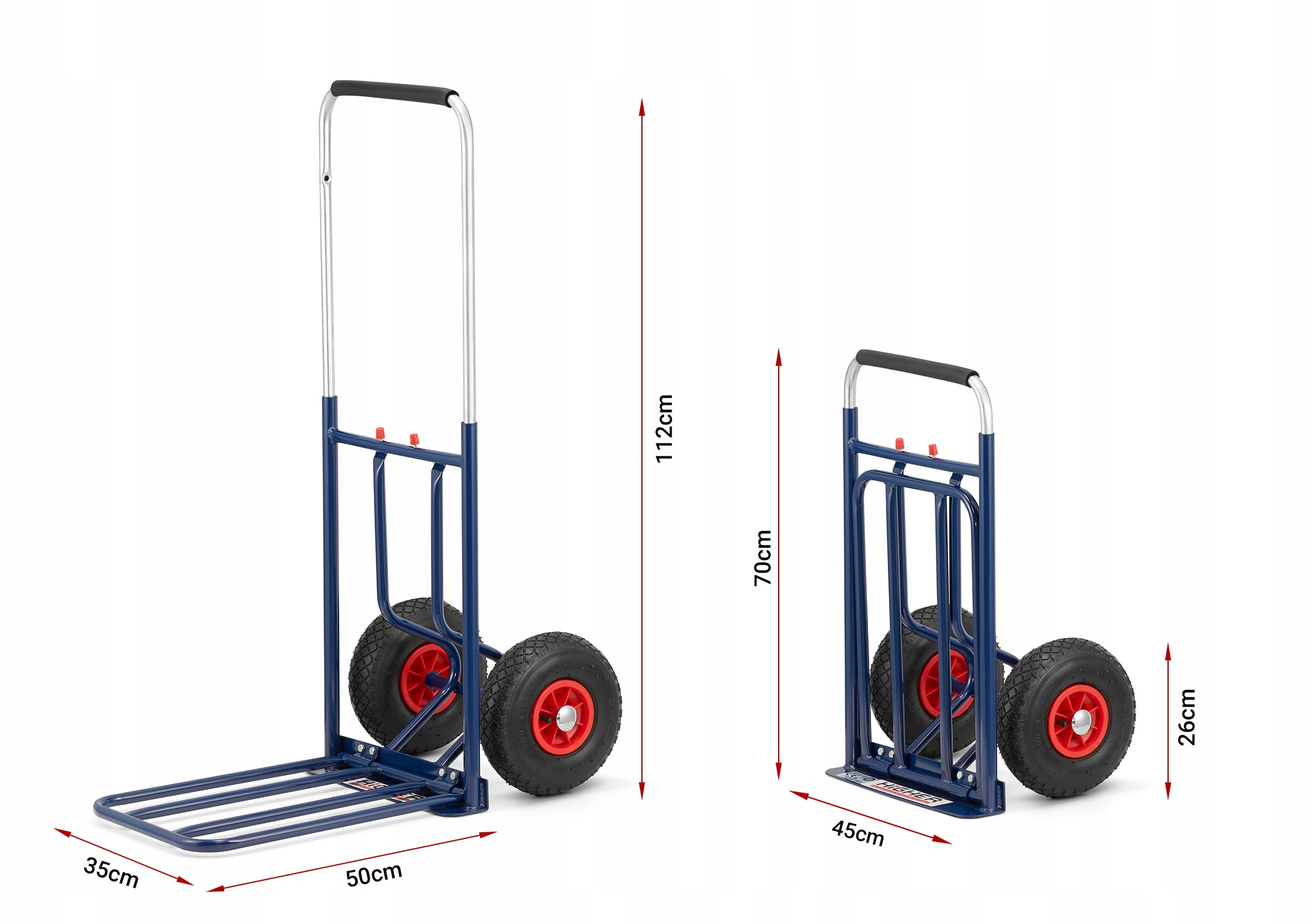 Wózek magazynowy składany młynarka składana 150kg — 9
