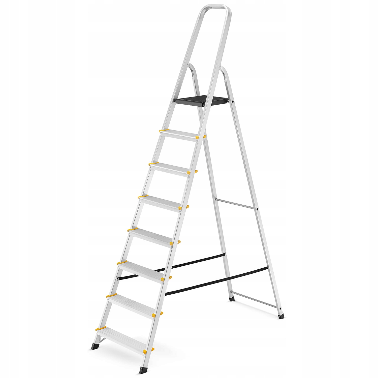 Drabina aluminiowa domowa jednostronna profesjonalna HIGHER 8 stopni 150kg — 6