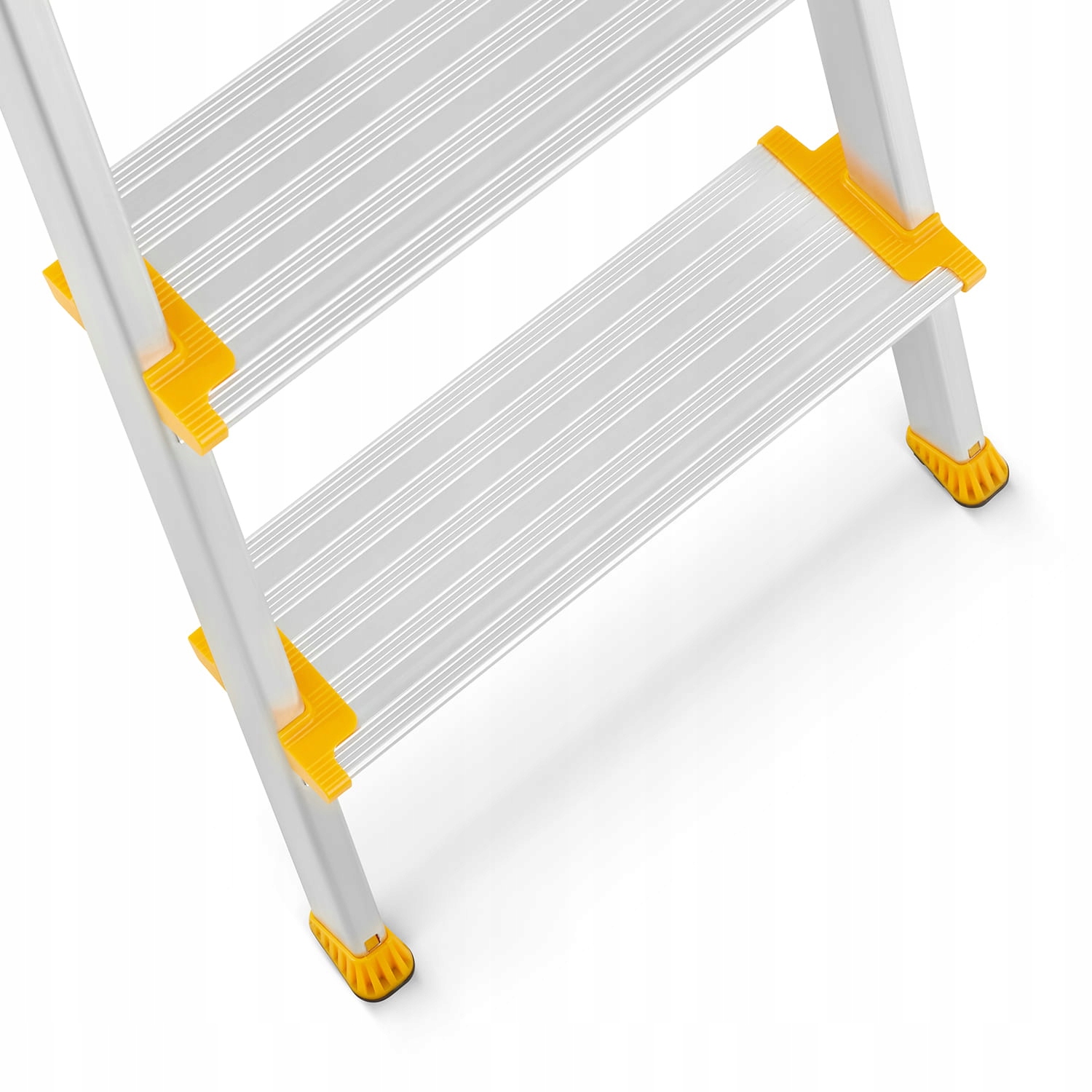 Drabina aluminiowa jednostronna 3 stopniowa DRABEST MAX szerokie stopnie — 14