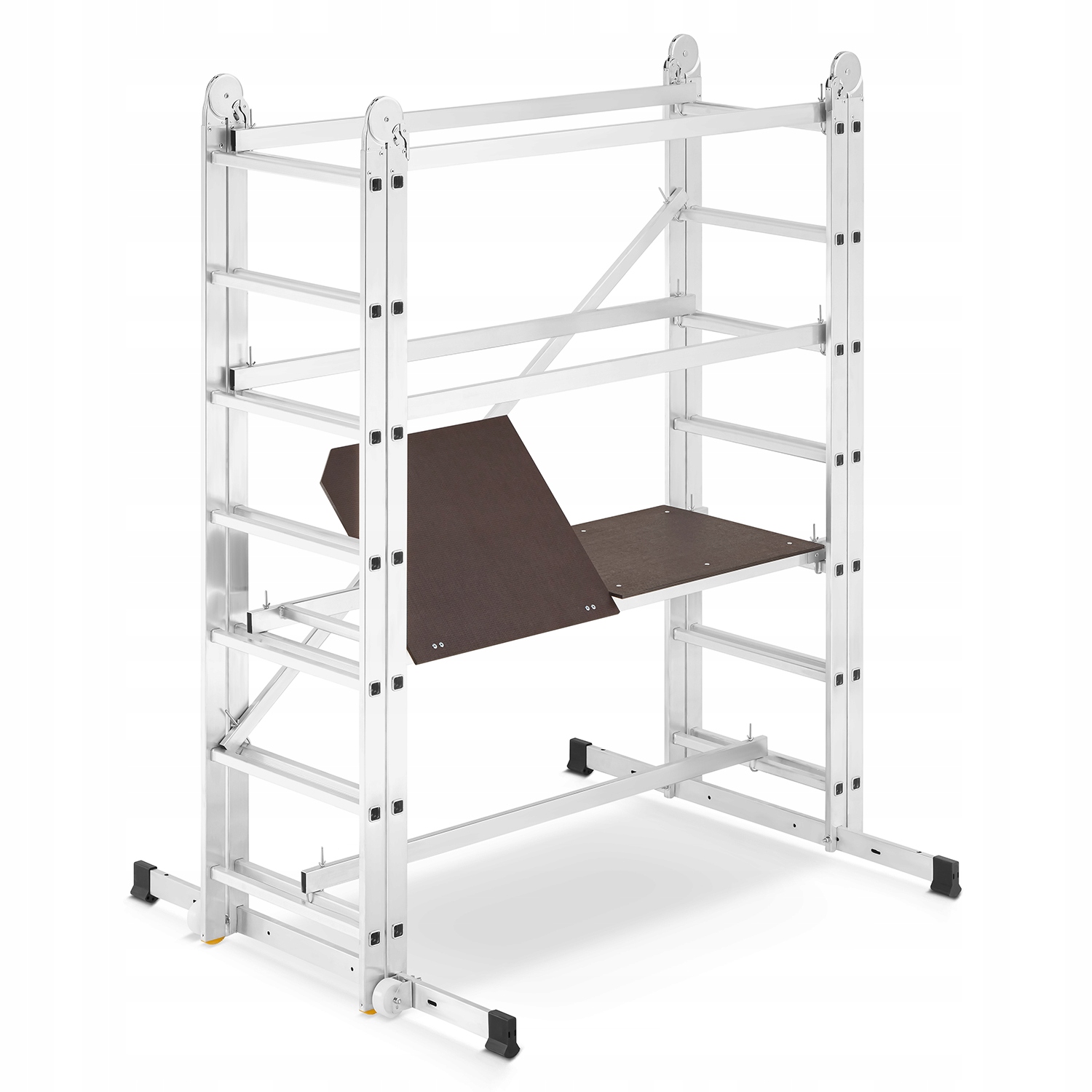 Rusztowanie aluminiowe drabinowe przegubowe jezdne HIGHER DR 2x7 4,0m 150kg — 2