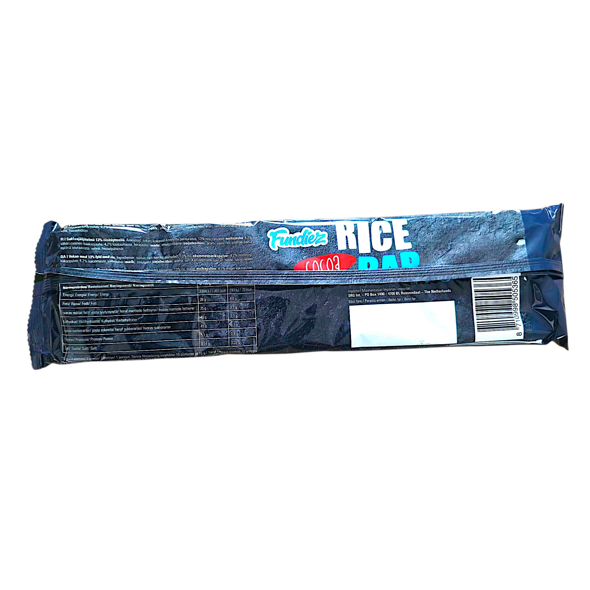 FUNDIEZ RICE BAR 150g BATON RYŻOWY W CZEKOLADZIE — 2