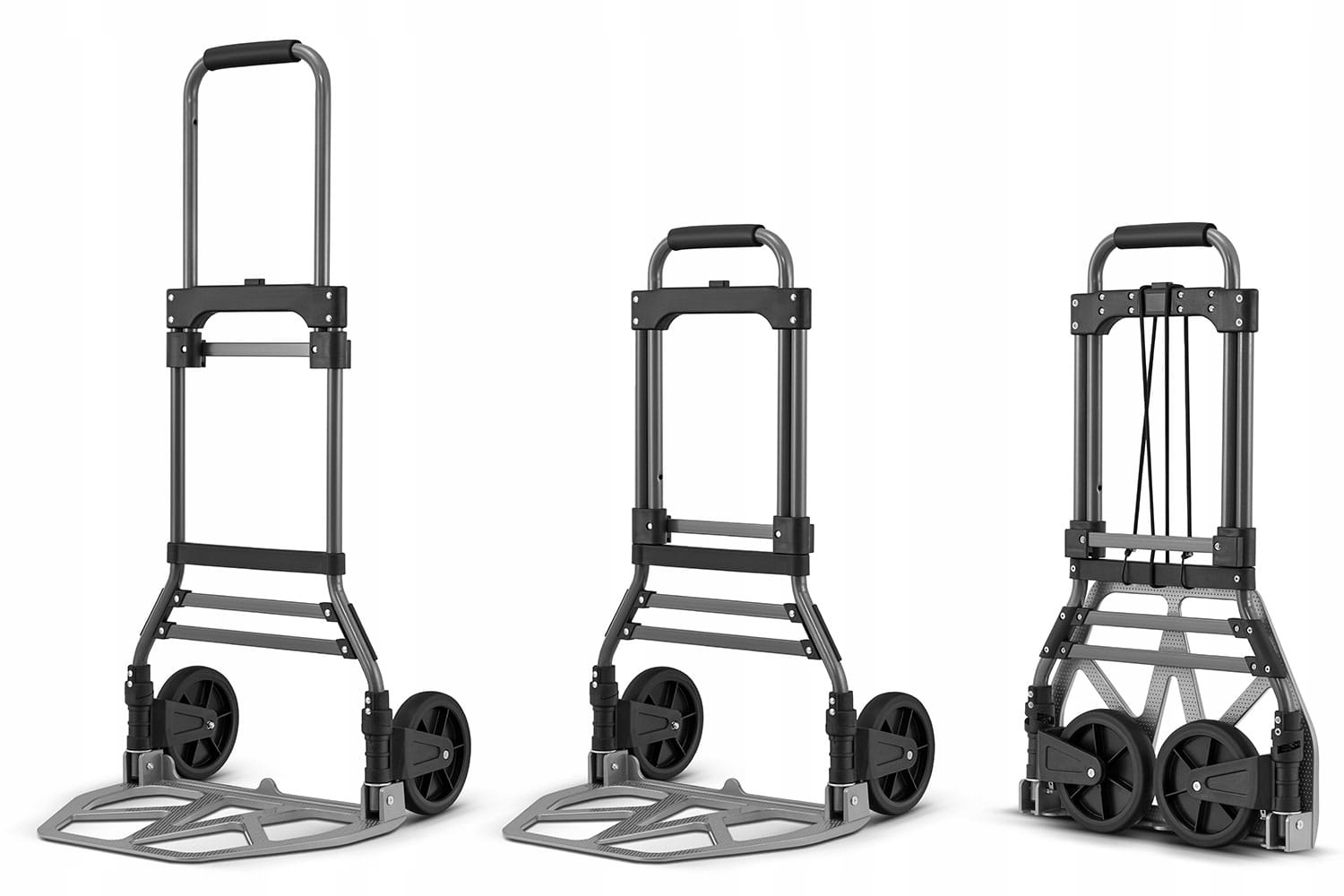 Wózek ręczny płaski składany transportowy młynarka składana HIGHER 150kg — 13