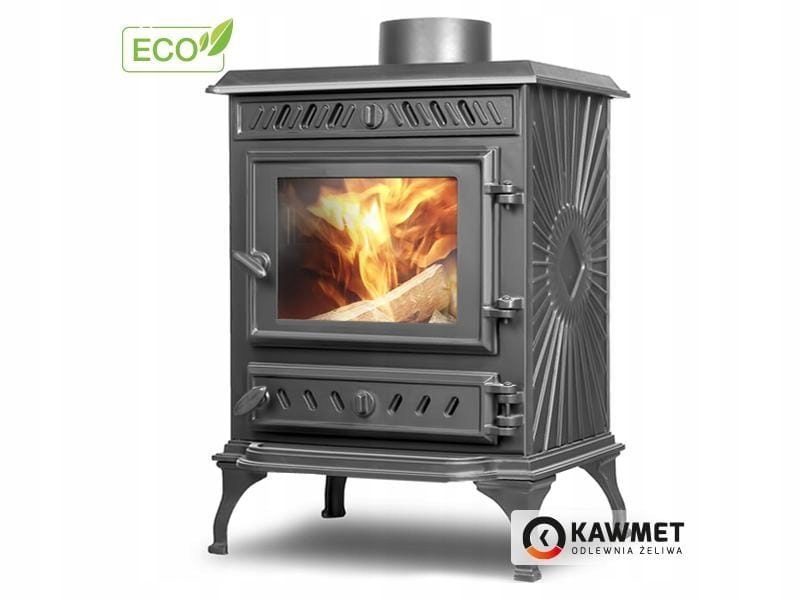 Piec piecyk kominek żeliwny koza KAWMET P3 ECO 7,4 kW wolnostojący — 13