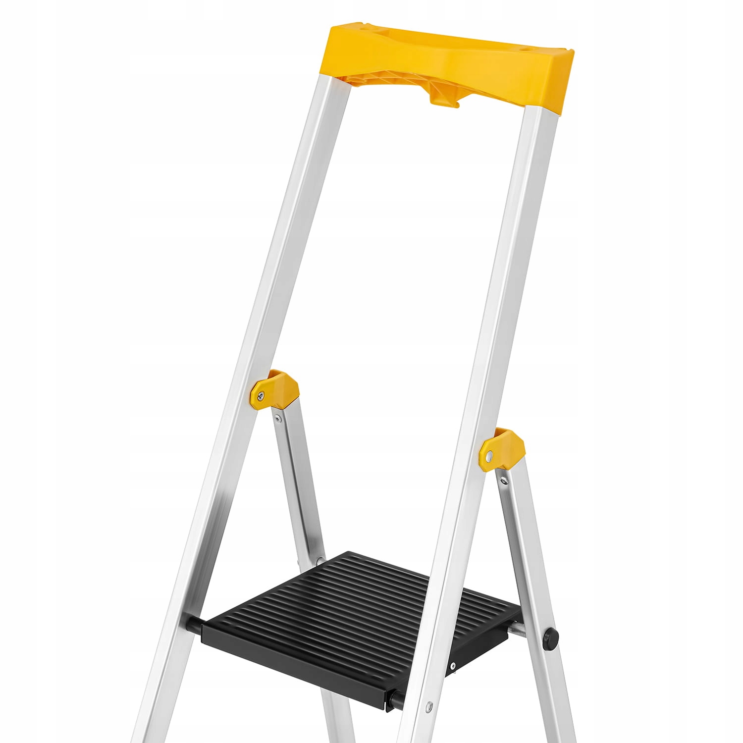 Drabina aluminiowa jednostronna 6 stopniowa DRABEST MAX szerokie stopnie — 6