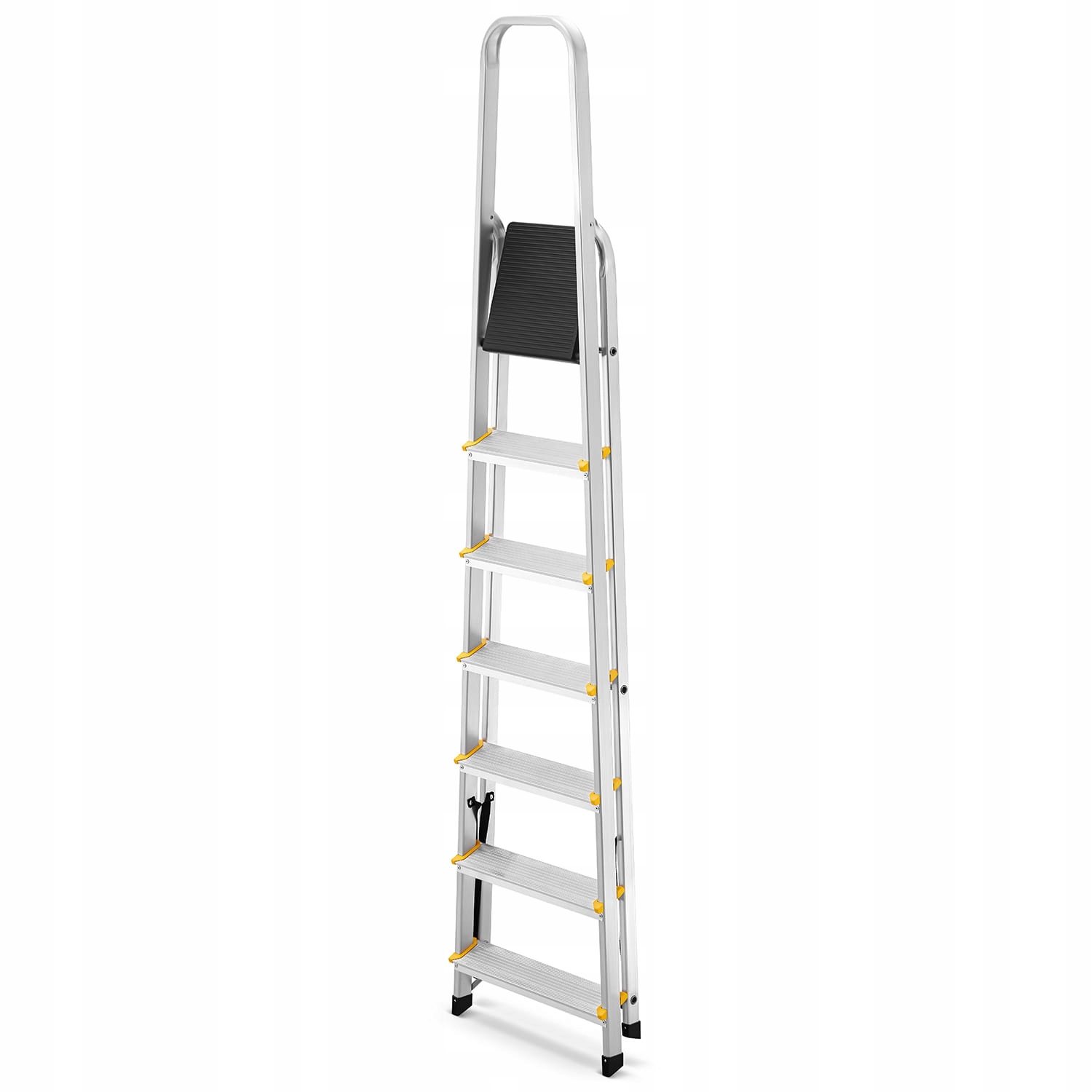 Drabina aluminiowa domowa jednostronna profesjonalna HIGHER 7 stopni 150kg — 4
