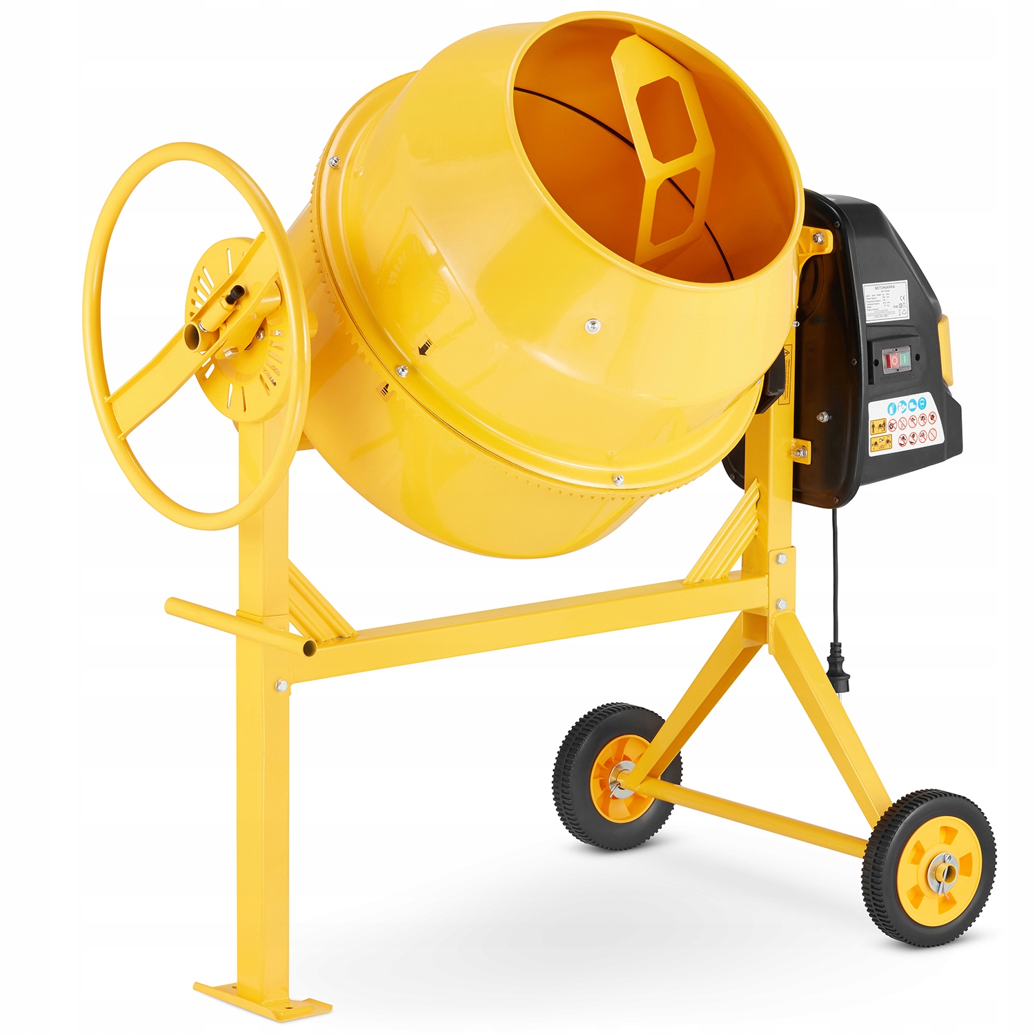 Betoniarka budowlana HIGHER mieszarka 120L 650W 230V żeliwny wieniec — 9