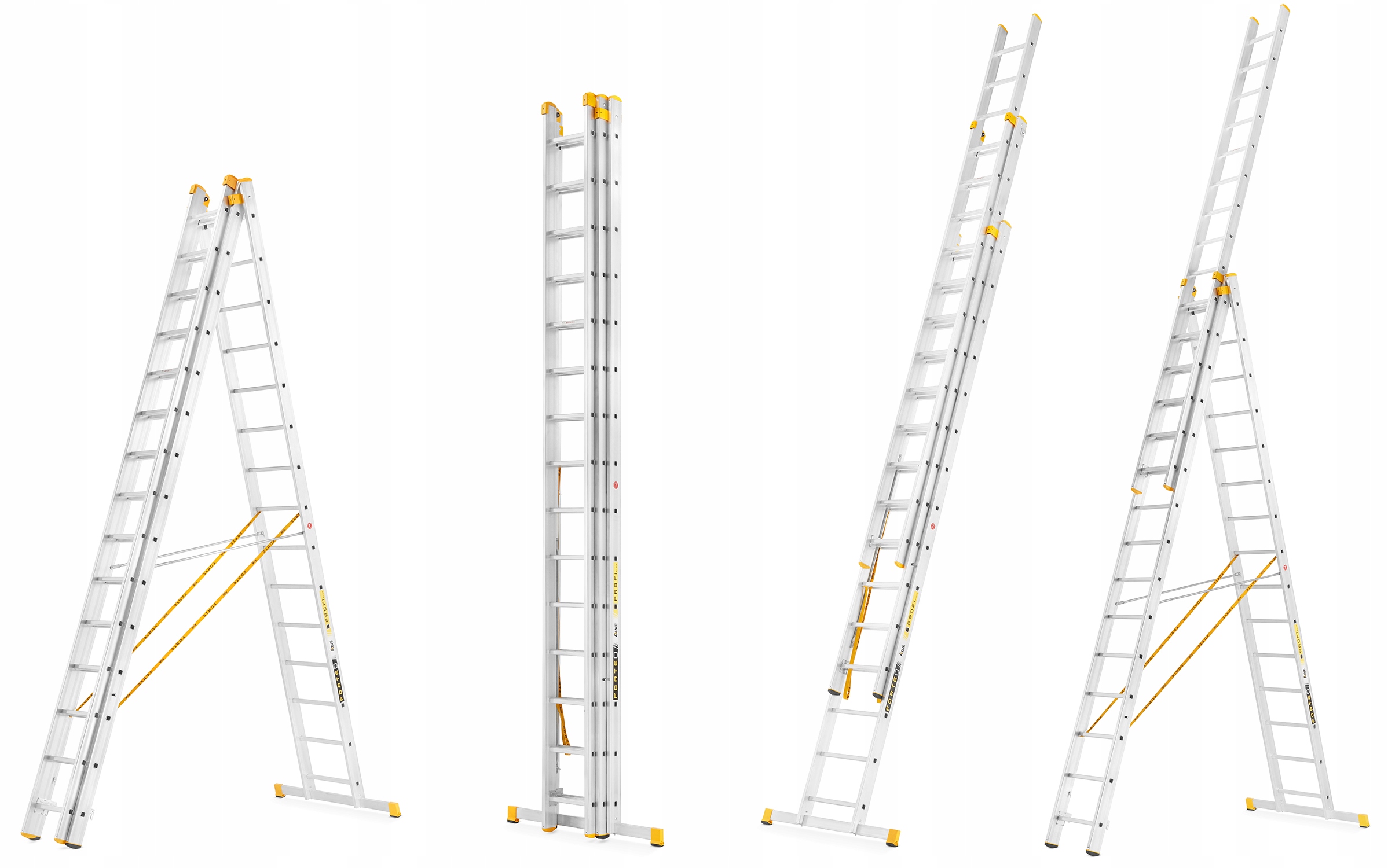 Drabina aluminiowa wielofunkcyjna profesjonalna FORTE 3x14 + magnes KRAUSE — 2