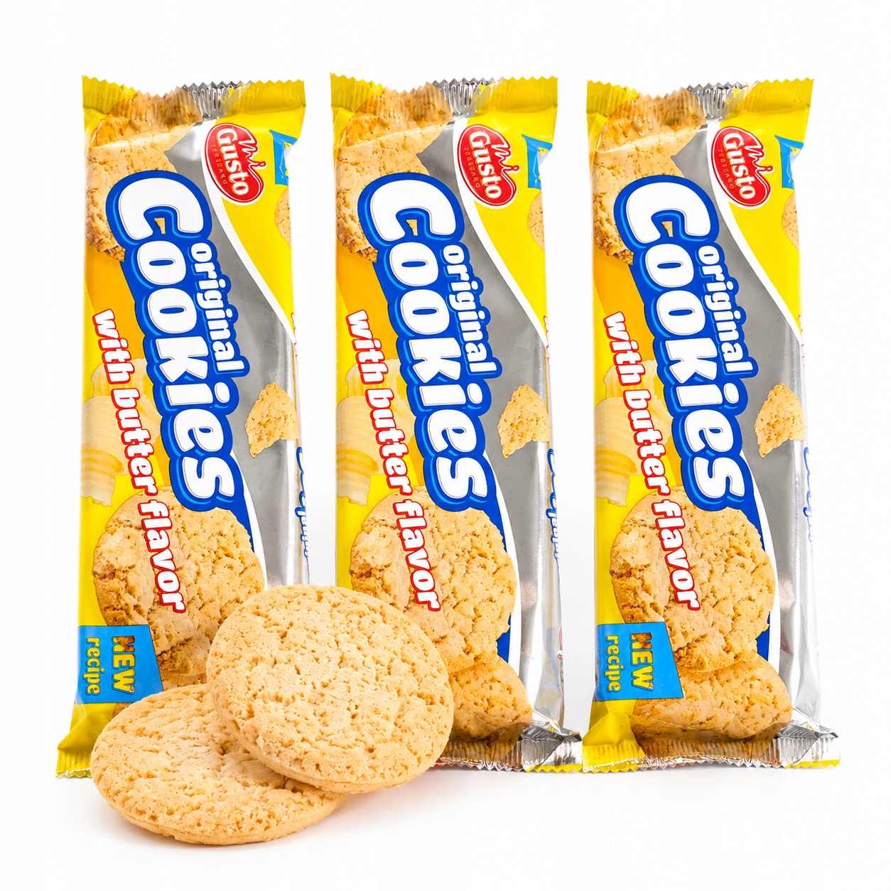 Ciastka kruche Gusto Italiano 3x100g o smaku maślanym