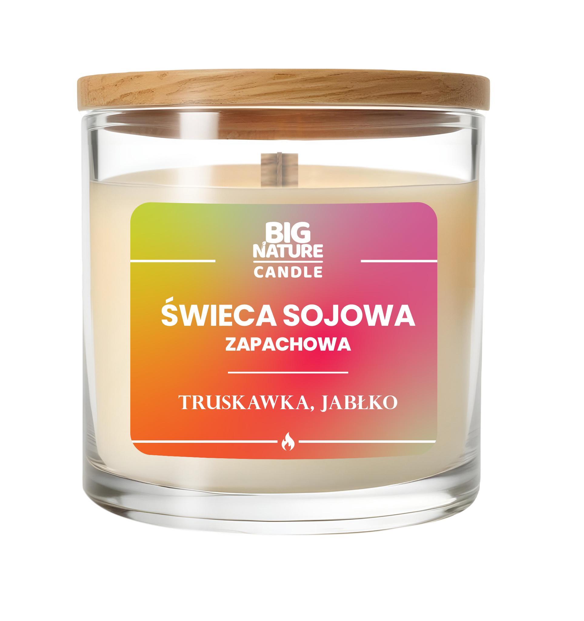 Świeca sojowa o zap. Truskawka i Jabłko 225g