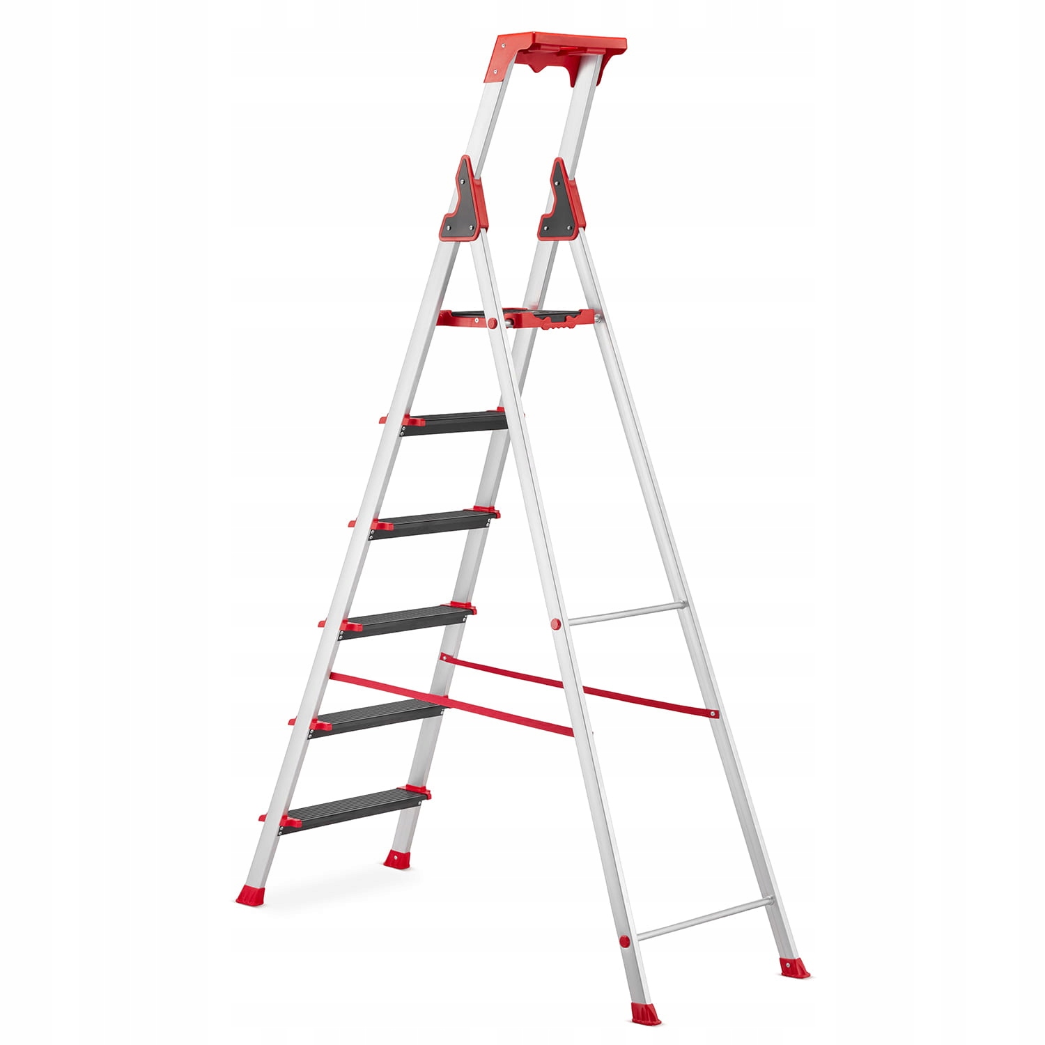 Drabina aluminiowa montażowa magazynowa profesjonalna HIGHER ALU 6 — 6